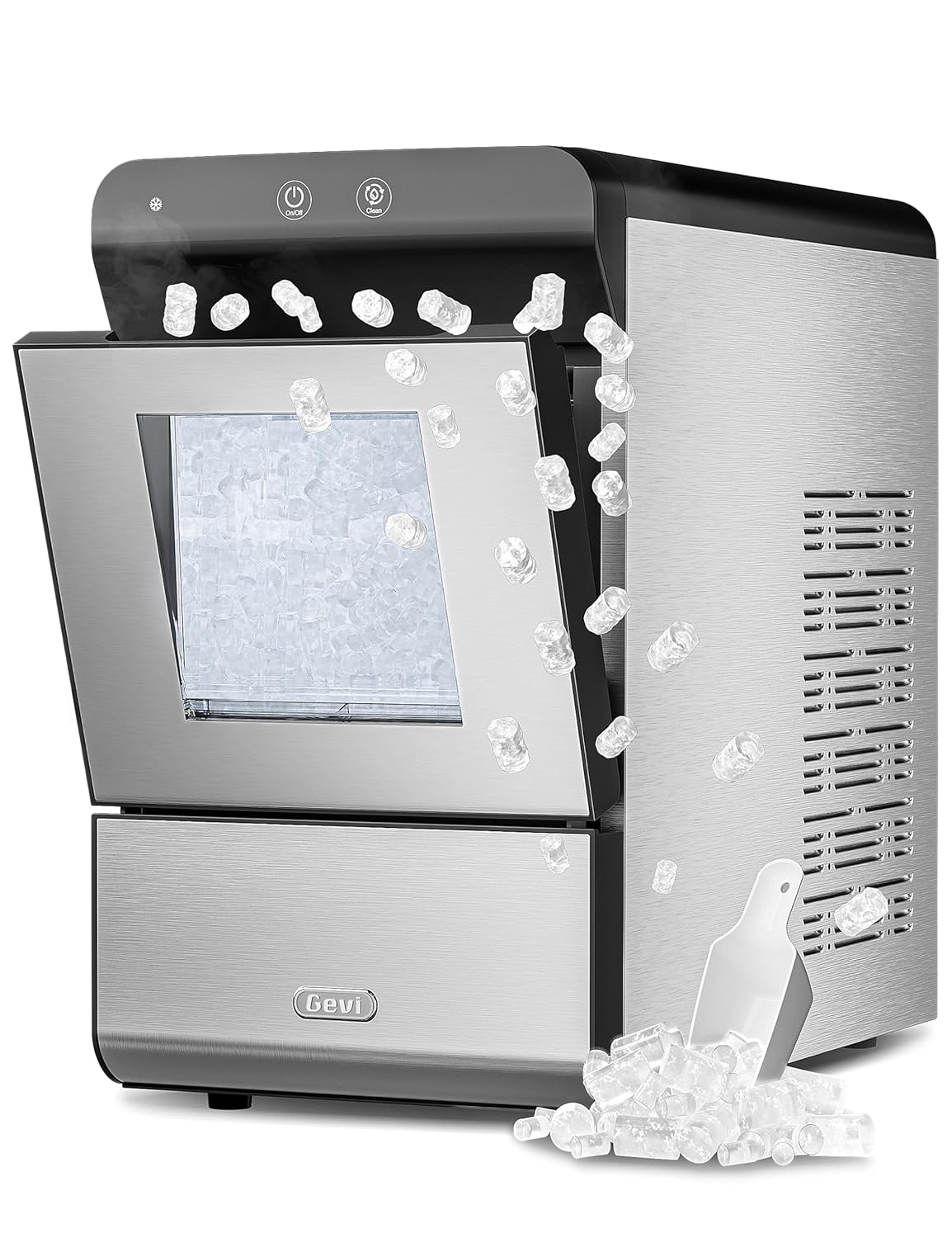 Gevi Household V2.0 Countertop Gemi Nugget Ice Maker | Self-Cleaning Pellet Ice...