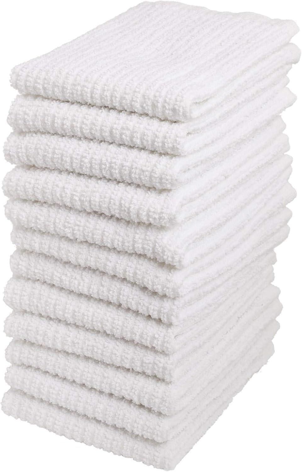 Bar Mop Cleaning Kitchen Dish Cloth Towels,100% Cotton, Machine Washable, Everyd...