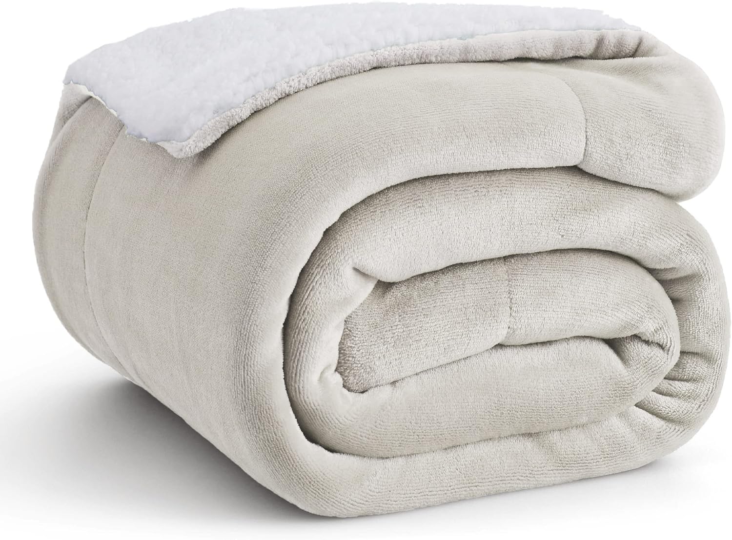 Bedsure Sherpa Fleece Throw Blanket - Thick and Warm, Fluffy Microfiber Solid &...