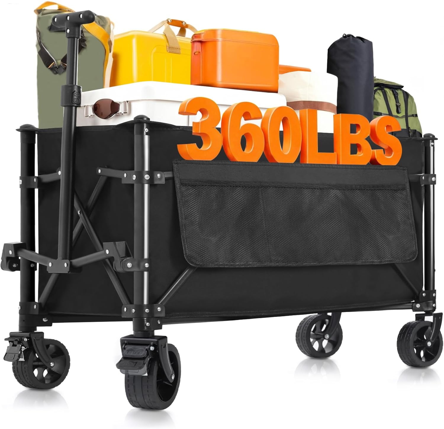 Favoyard Collapsible Wagon Carts Foldable 150L & 360LBS Portable Folding Wagons...