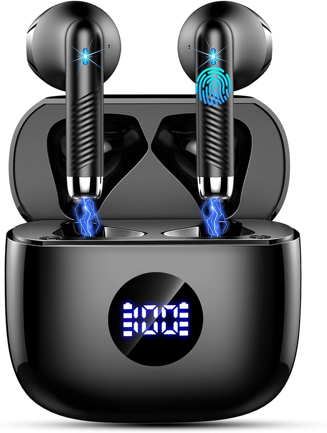 Wireless Earbuds, Bluetooth 5.4 Headphones HiFi Stereo, in Ear Earphones with 4...