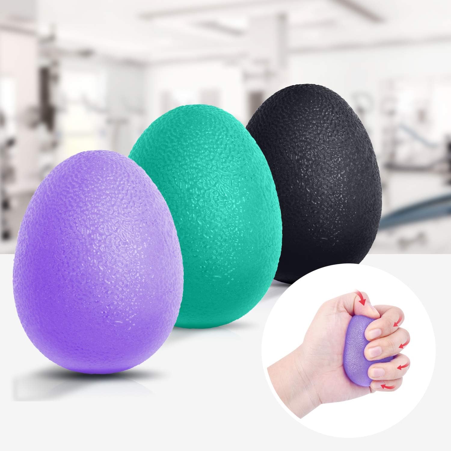 Peradix Hand Grip Strength Trainer, Stress Relief Ball for Adults and Kids, Wris...