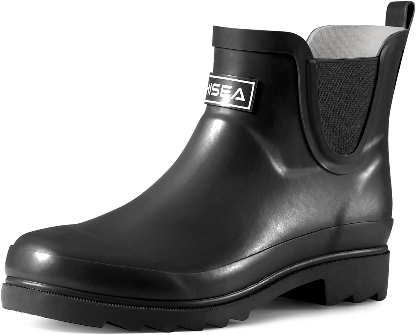 HISEA Women's Short Rubber Rain Boots Waterproof Chelsea Garden Boots for Ladies...