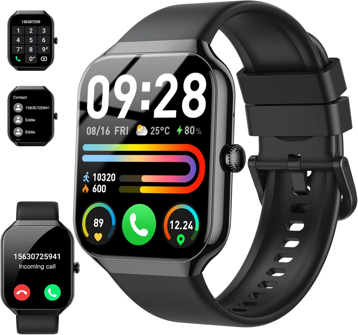 Smart Watch for Men Women(Answer/Make Call), 2025 New Smartwatch 1.96" HD Fitnes...