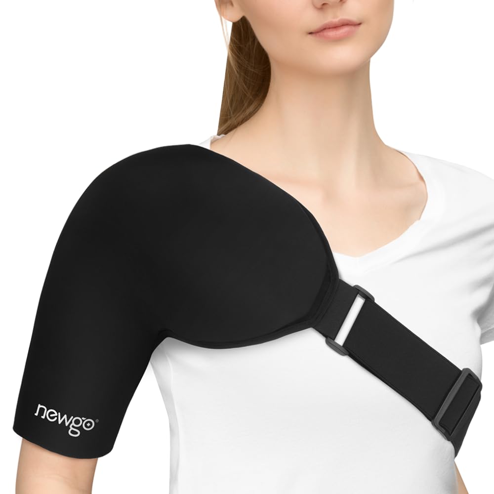 NEWGO Shoulder Ice Pack for Pain Relief, Ice Therapy Shoulder Ice Pack Freeze Sl...
