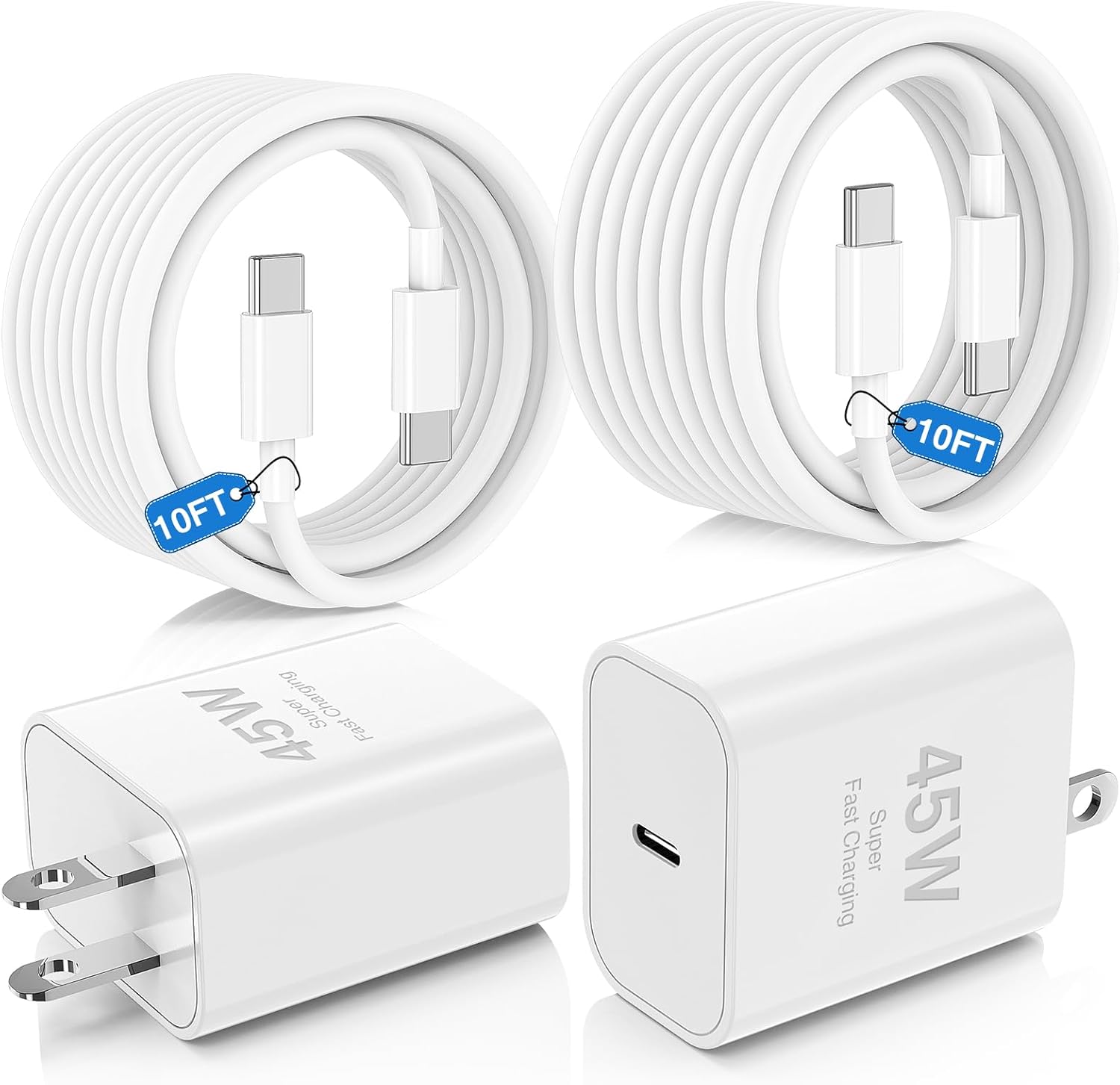 45W Charger for iPhone 16 15 Pro Max Fast Charging 10 FT, Long iPhone 16 15 Plus...