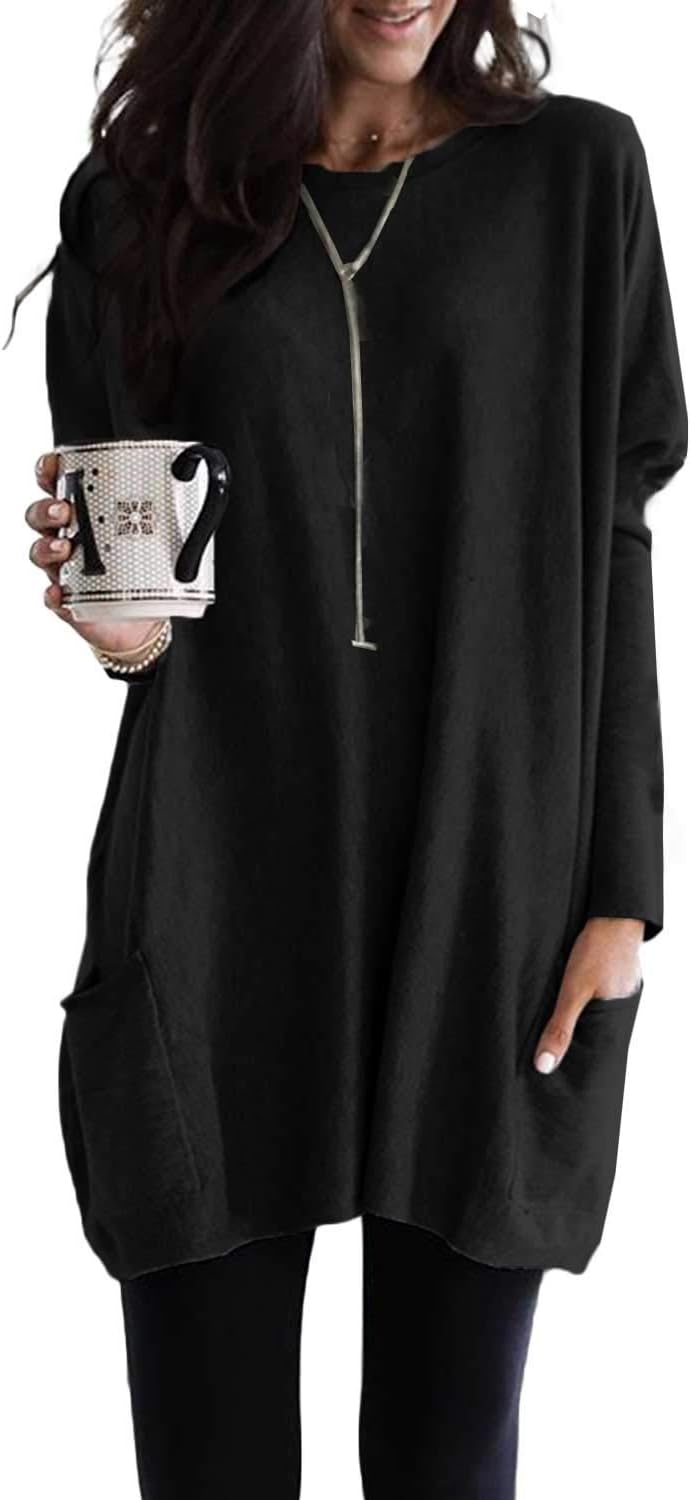 Dokotoo Womens 2025 Spring Outfits Casual Long Sleeve Shirts Lightweight Sweatsh...