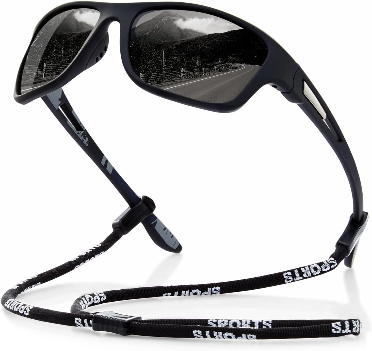 suoso Polarized Sports Sunglasses for Men: UV400 Protection Glasses Womens Wrap...