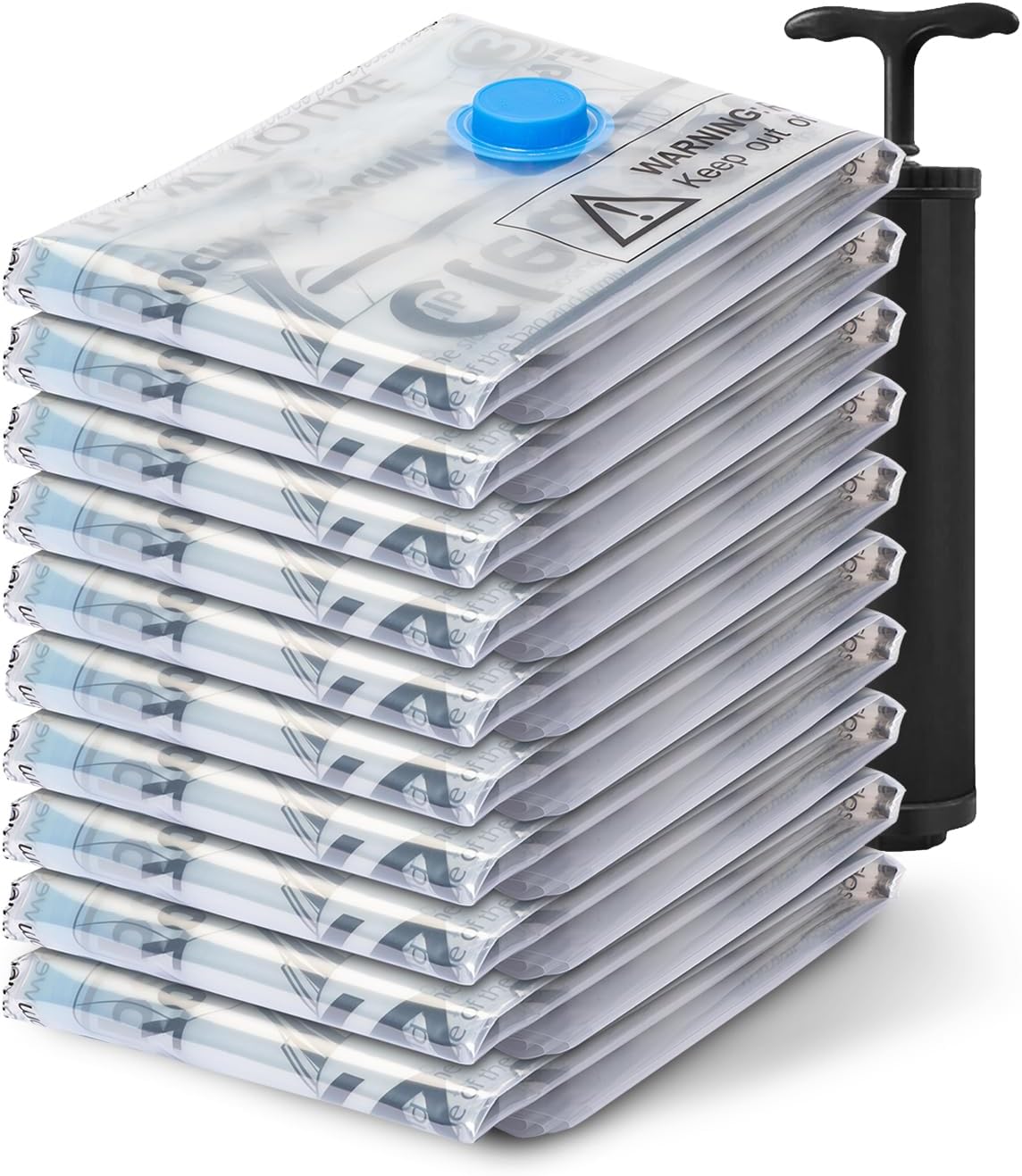 ClearSpace Vacuum Seal Bags for Clothing, Vacuum Storage Bags, 10 Jumbo – Space...