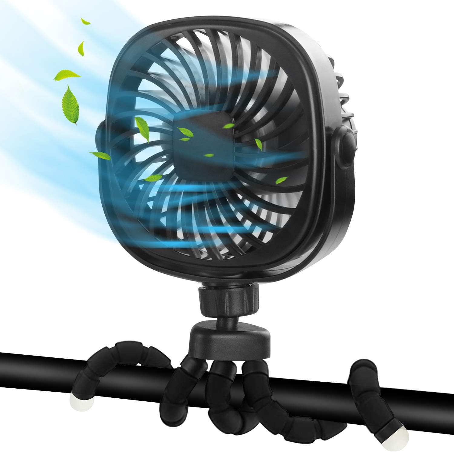 DR.PREPARE Stroller Fan, Portable Handheld Clip On Fans, Personal Desk Baby Fans...