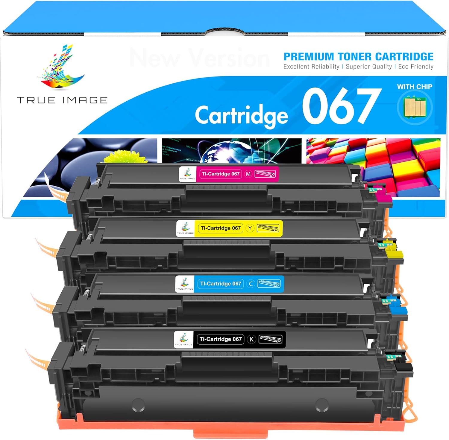 067 Toner Cartridge Set 067H MF656Cdw MF654Cdw Compatible for Canon 067 Color Im...