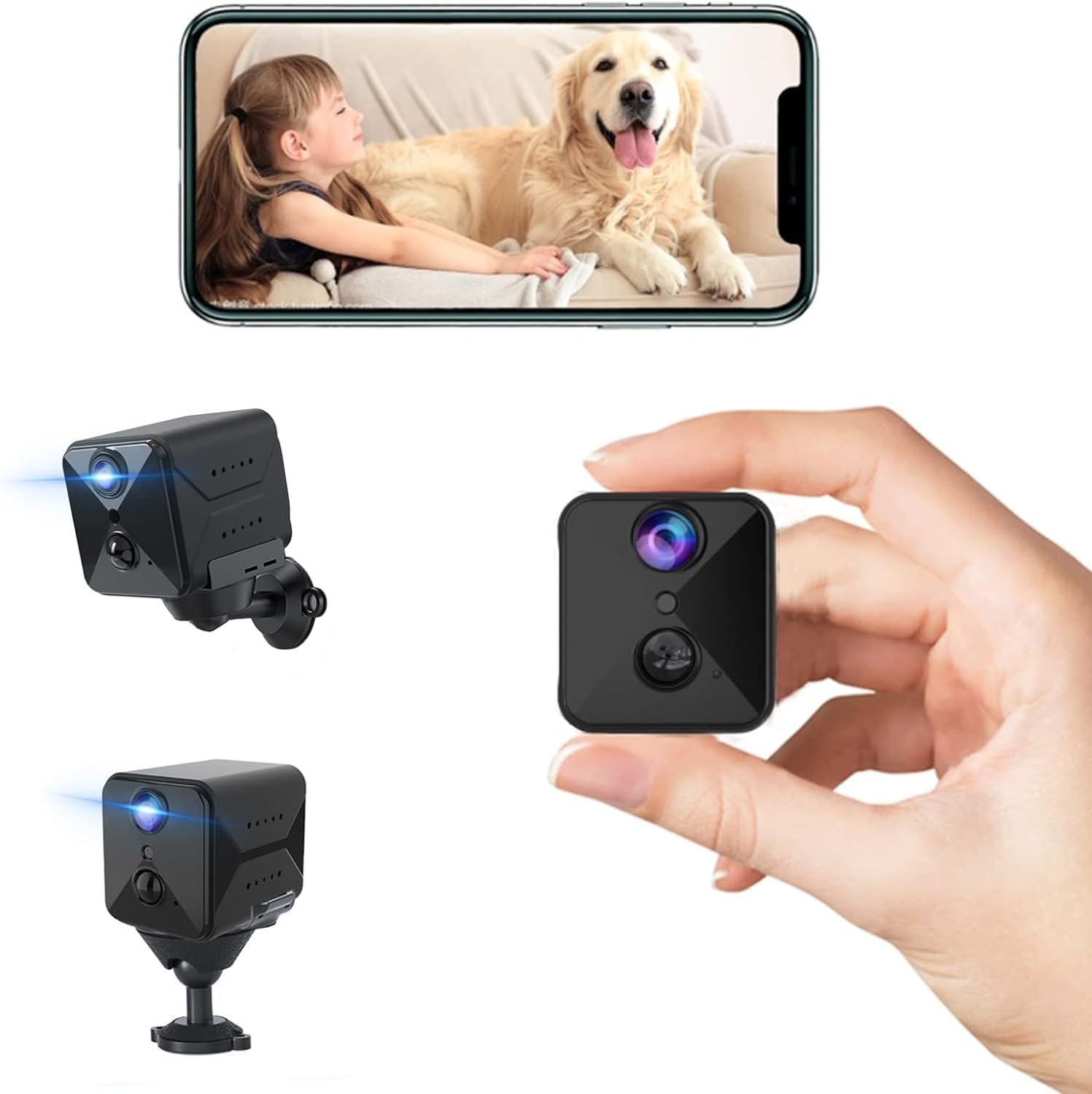javiscam Spy Camera Hidden Camera,High Video Quality WiFi Wireless Mini Camera,I...
