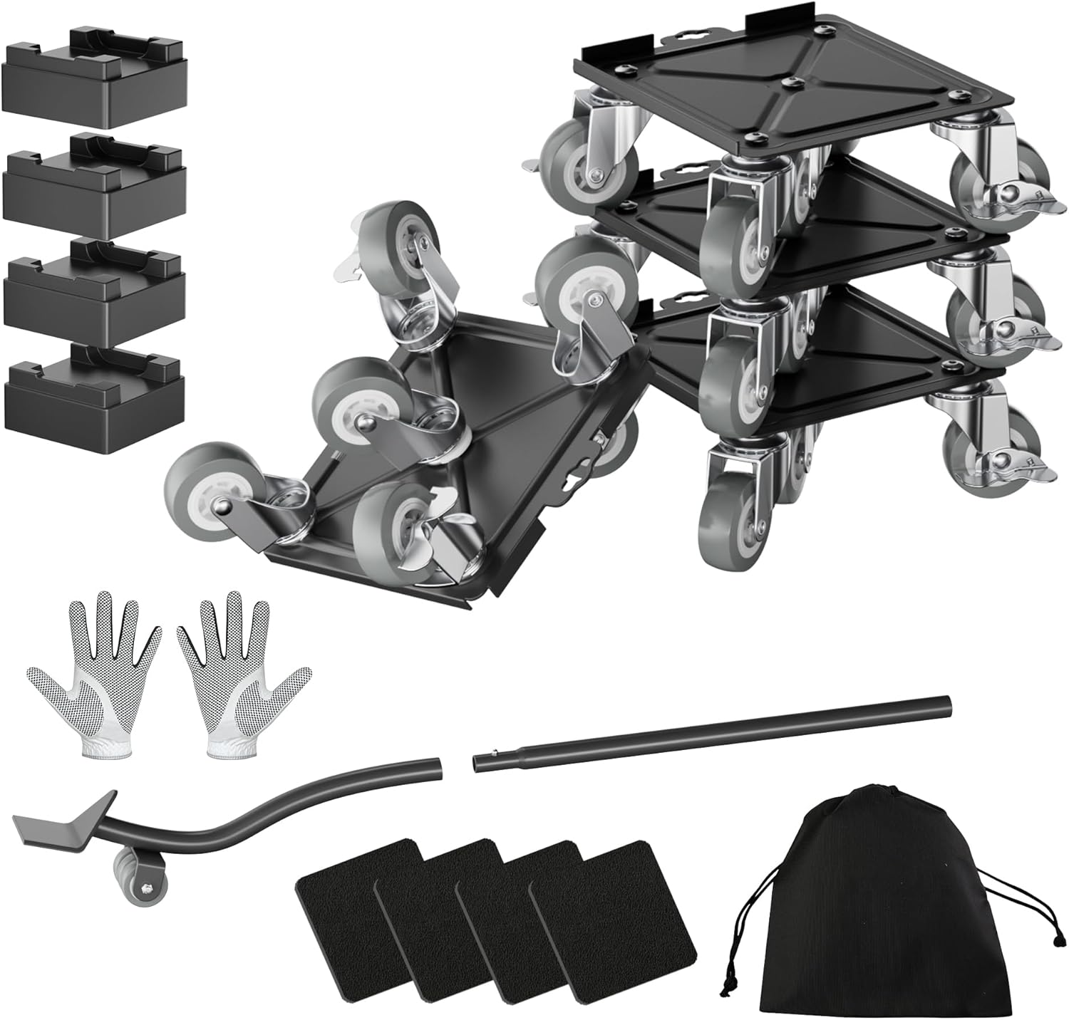 Furniture Dolly,Furniture Mover Pro Set,Furniture Lifter with 5 360° Rotatable R...