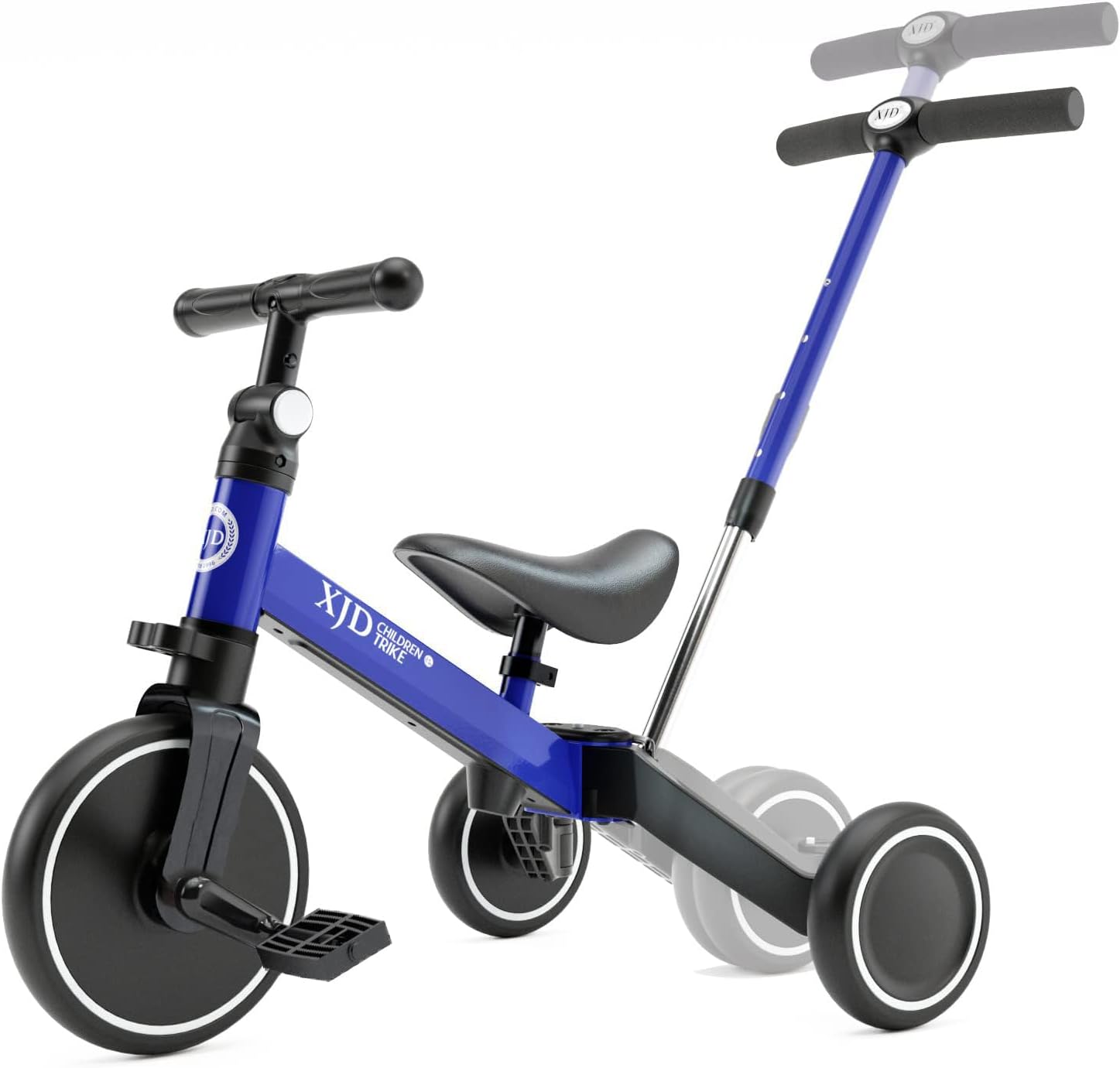 XJD 7 in 1 Toddler Bike with Push Handle,Tricycles for 1 to 3 Years Old, Toddler...