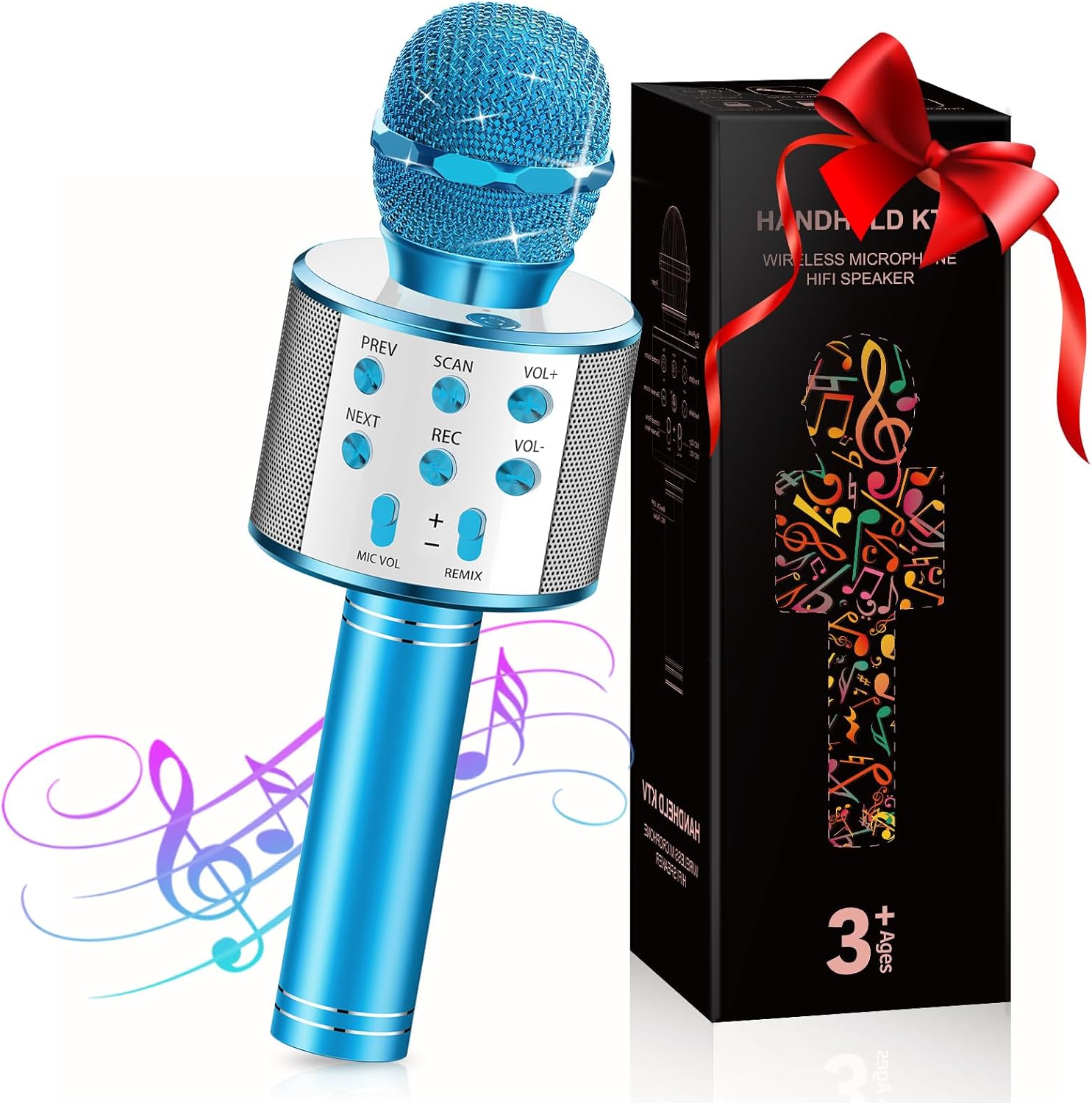 GeschenPark Microphone for Kids, Boy Toys Age 3-12 Gifts Presents for 3-12 Year...