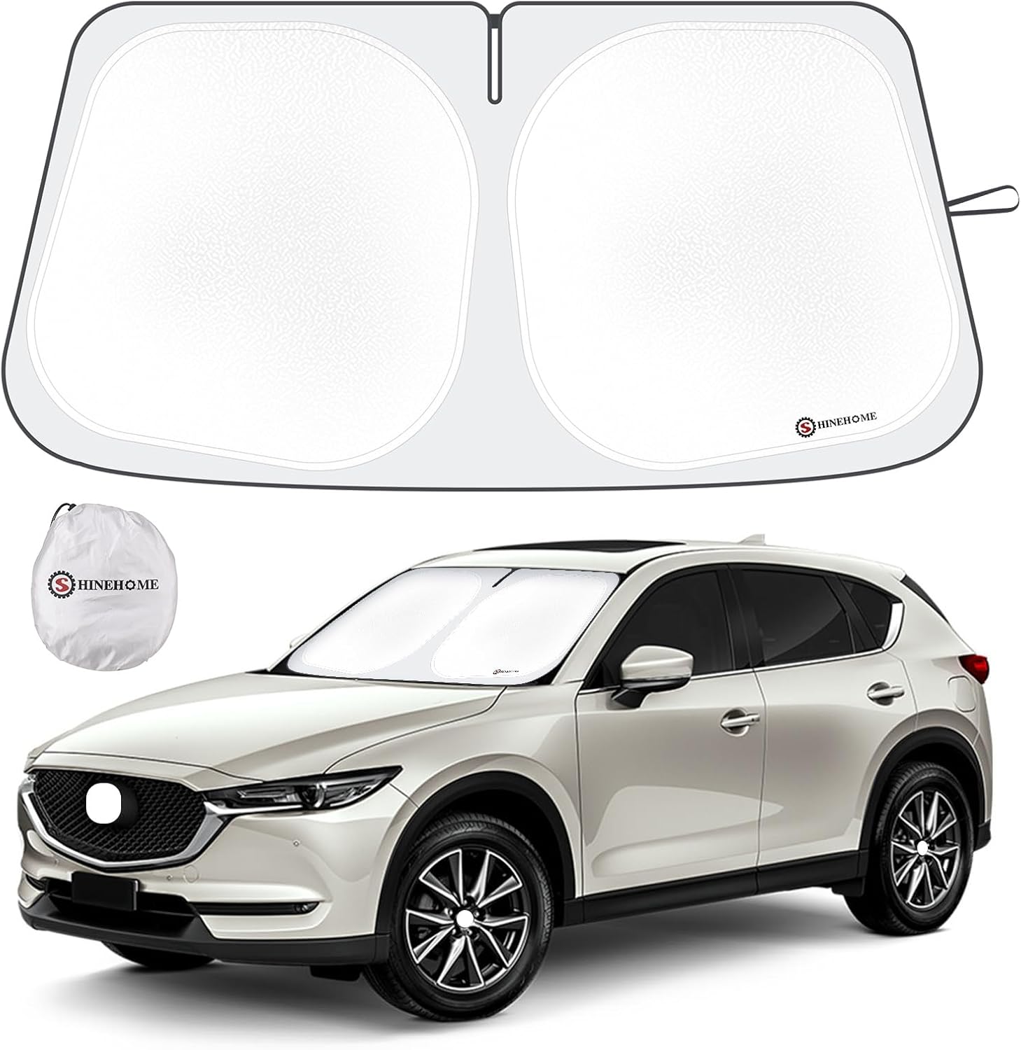 Car Windshield Sun Shade Compatible with 2017-2023 2024 2025 Mazda CX-5 CX5 Acce...