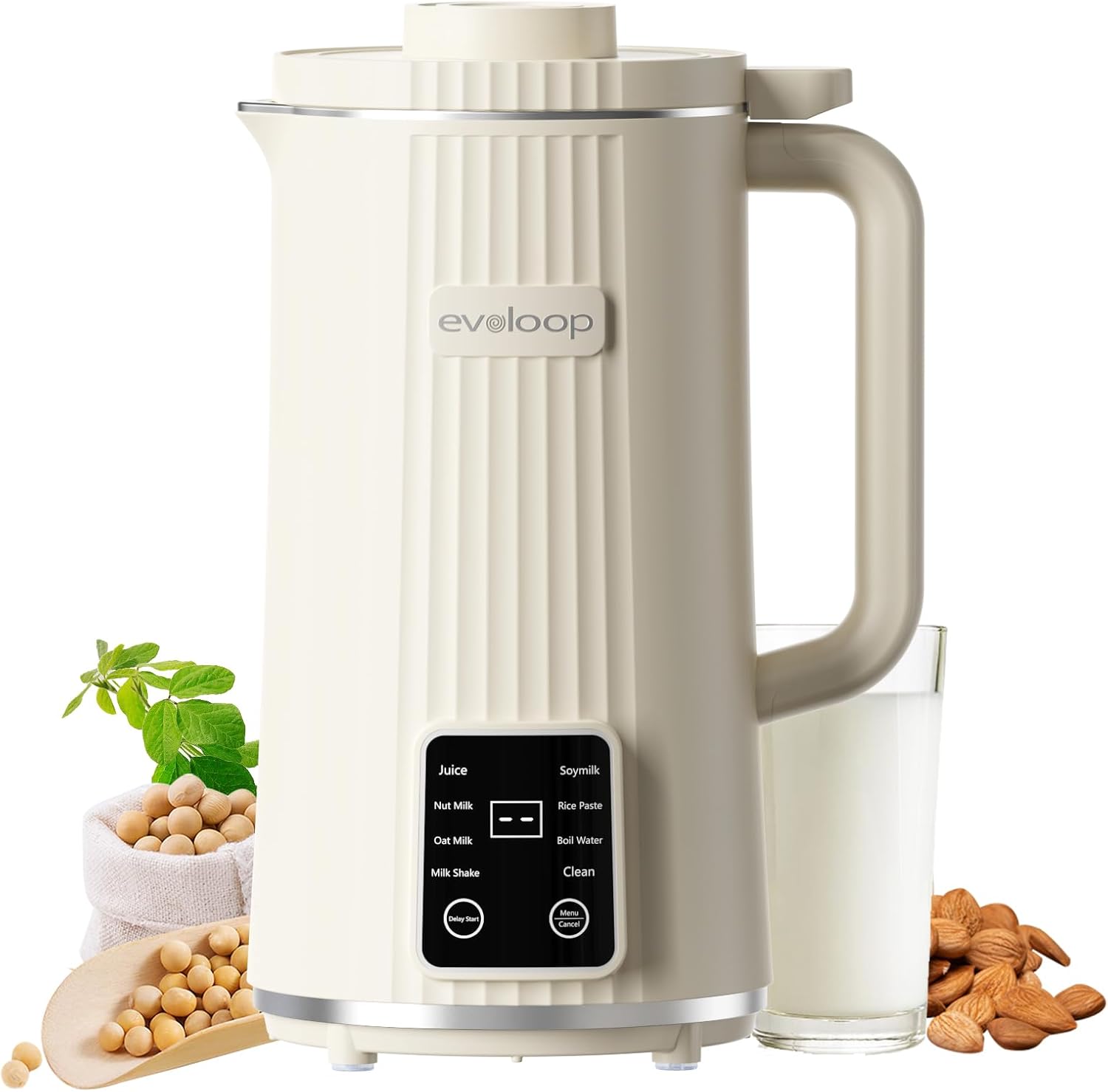 8 in 1 Automatic Nut Milk Maker, 40oz Plant Based Milk Machine for Homemade Almo...