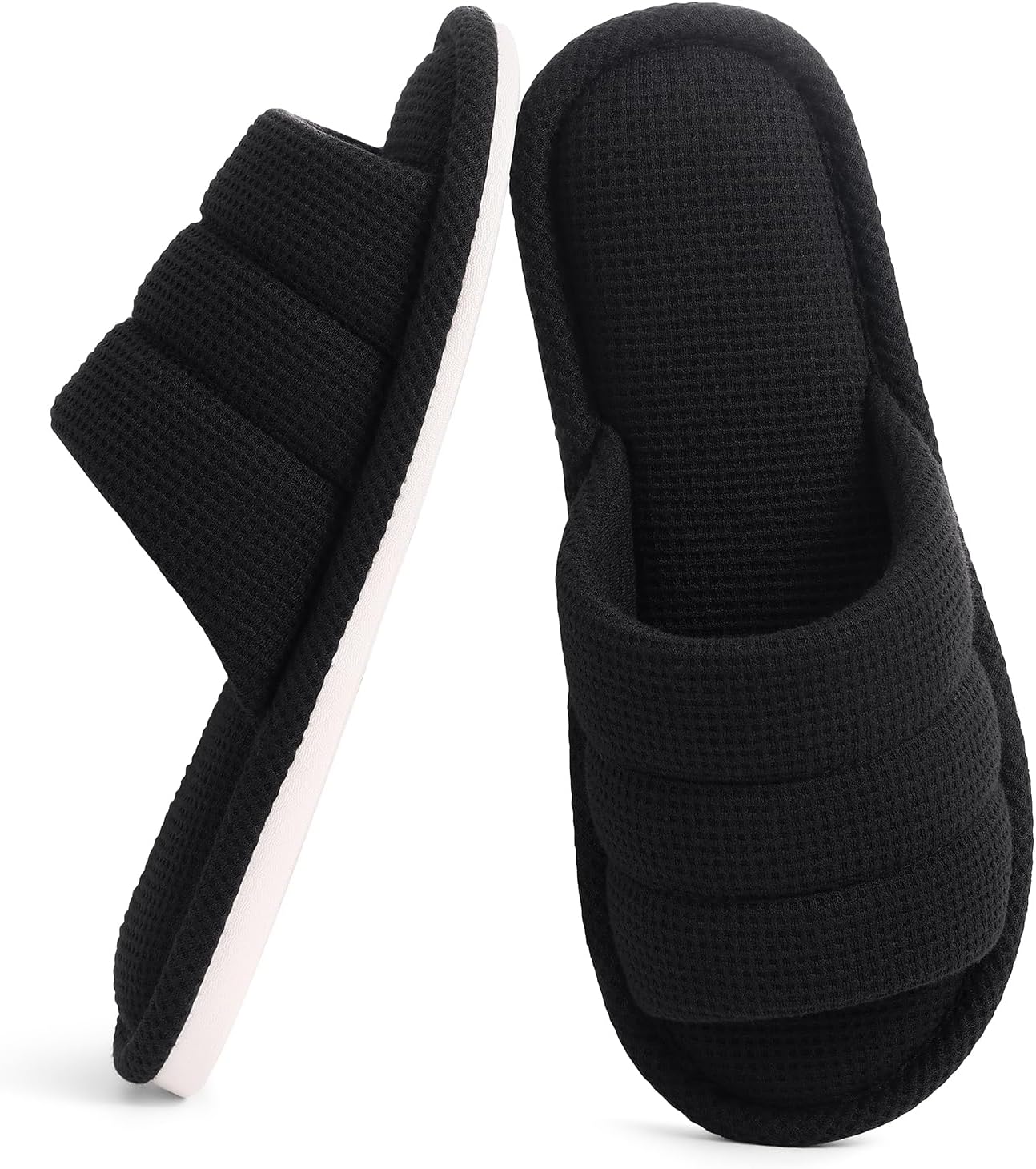 shevalues Summer House Slippers for Women Men Breathable Waffle Indoor Slippers...