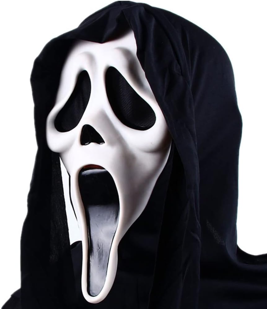Halloween Mask Natural Latex Scary Skull Mask Horror Full Head Masque Halloween...