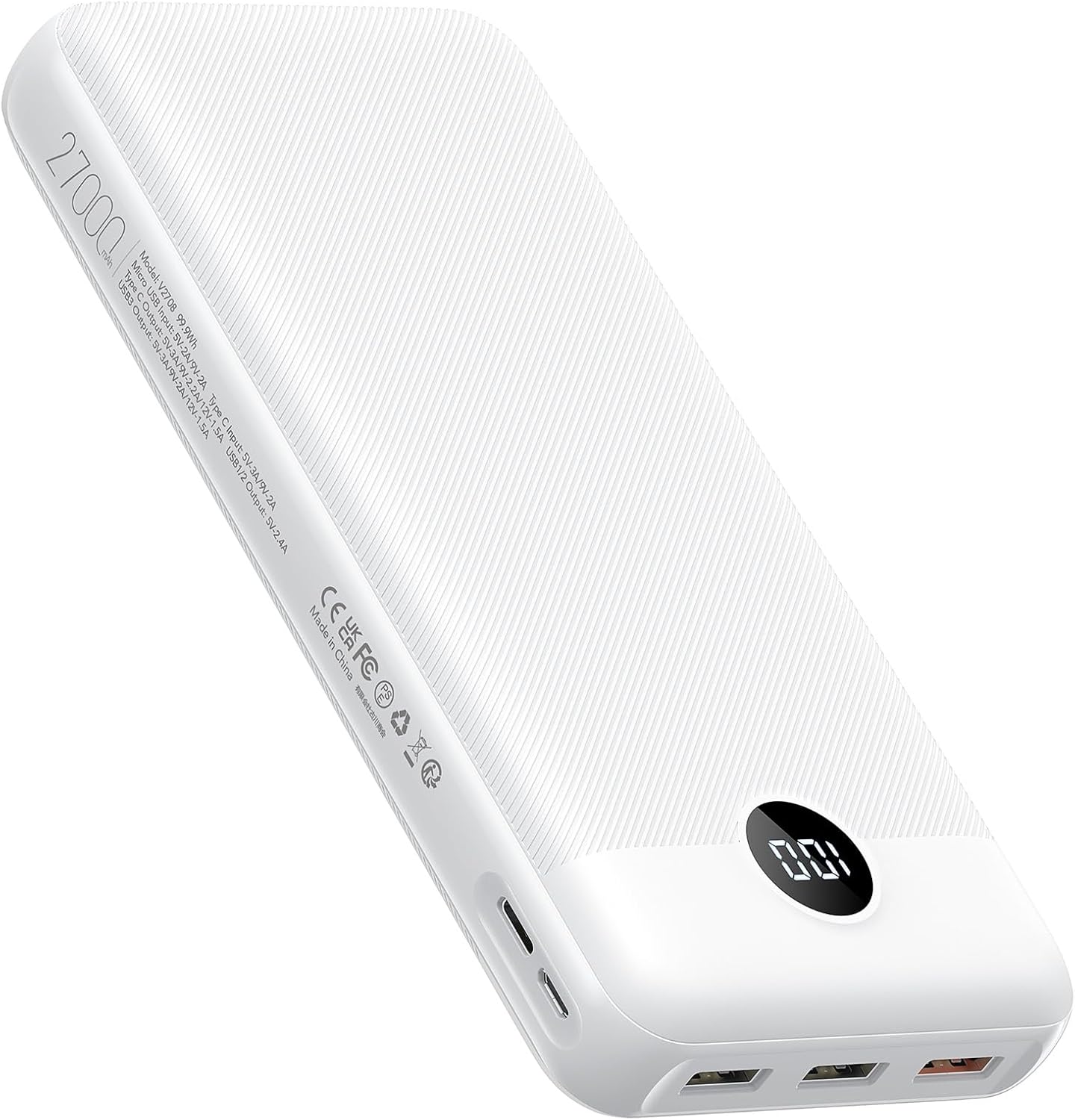 VEGER Power Bank 27000mAh 20W Fast Charging Portable Charger USB C Battery Pack,...