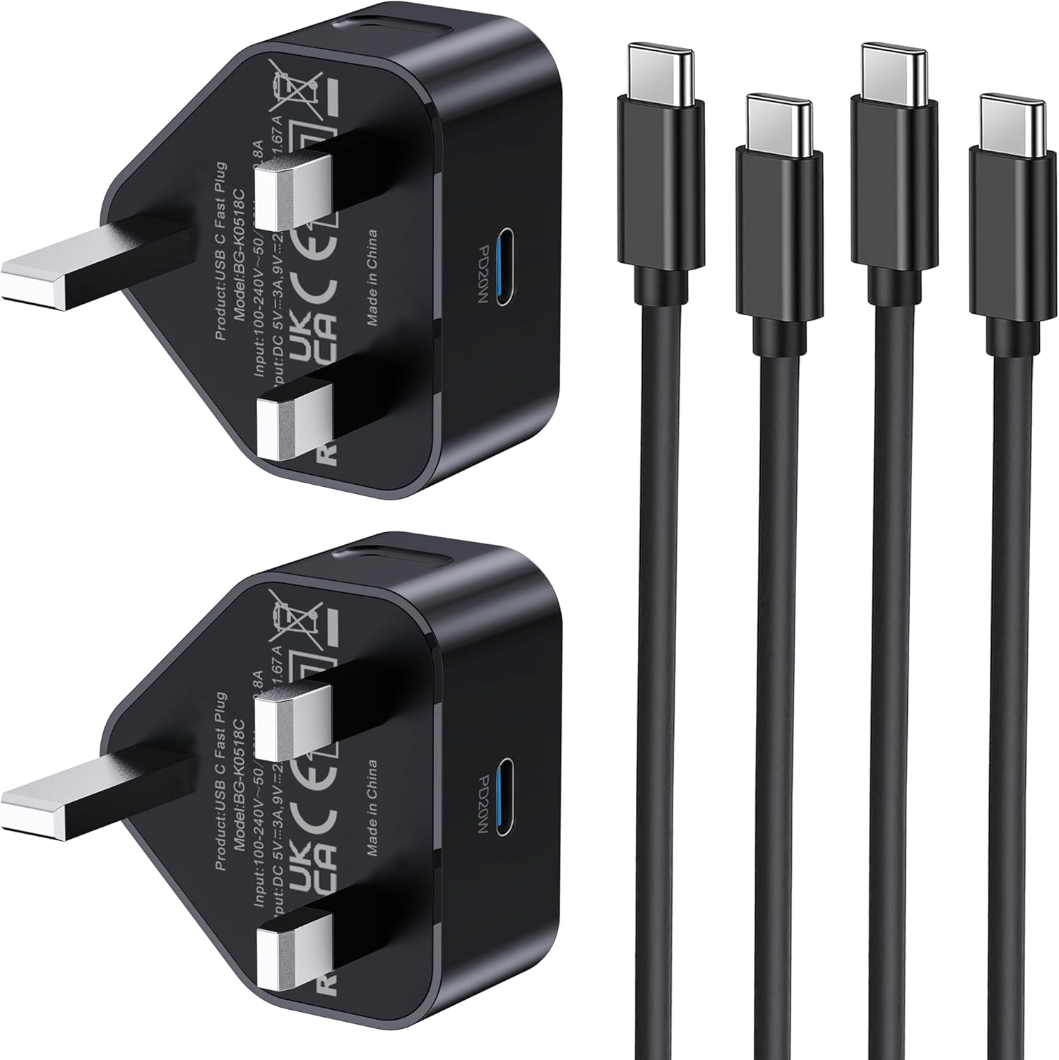 2 Pack Samsung Fast Charger Plug and Cable 25W Super Fast Charge for Galaxy S25/...