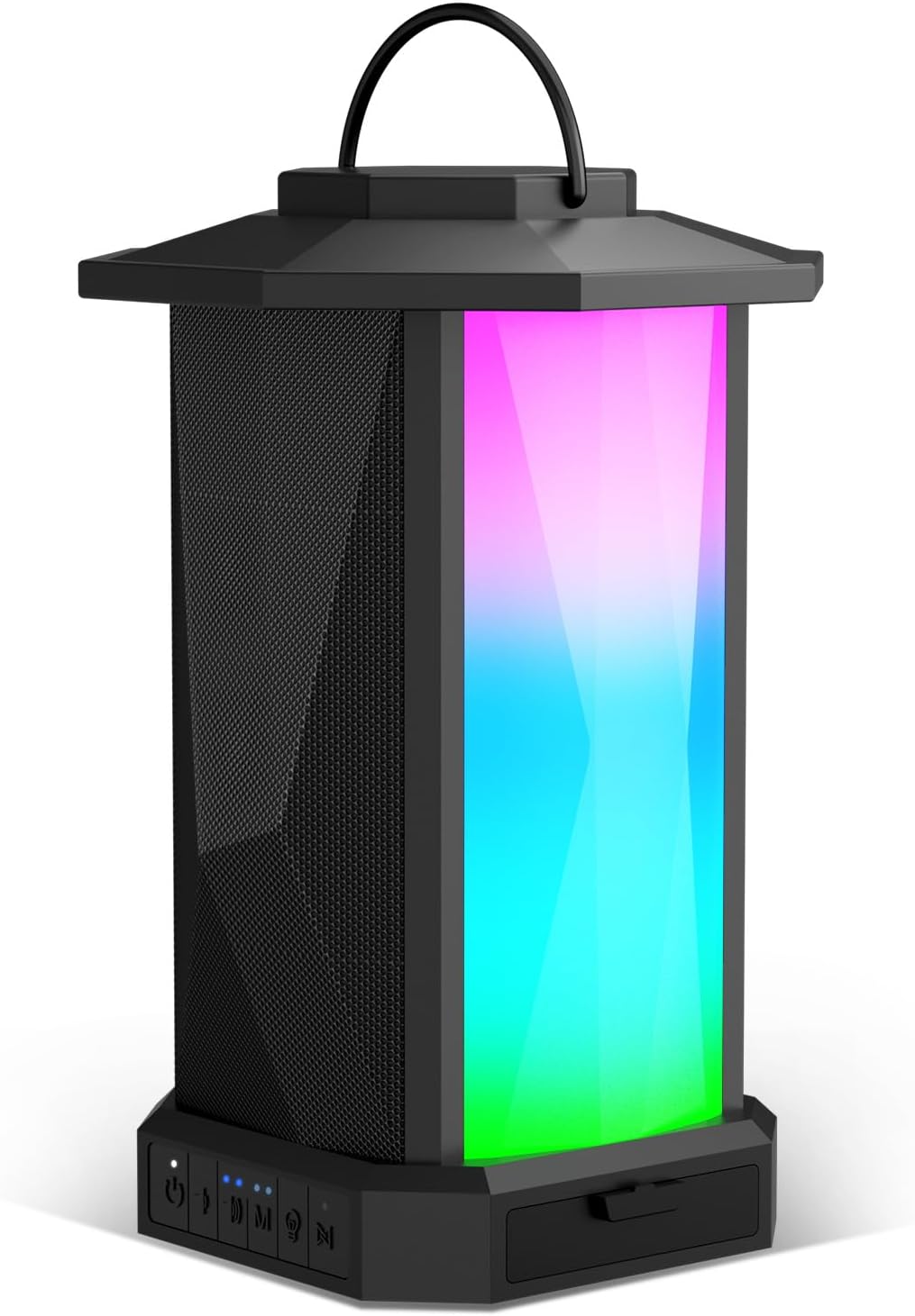 Ortizan Outdoor Speaker, Bluetooth Speaker with Lights, 50W Stereo Sound, IPX5 W...