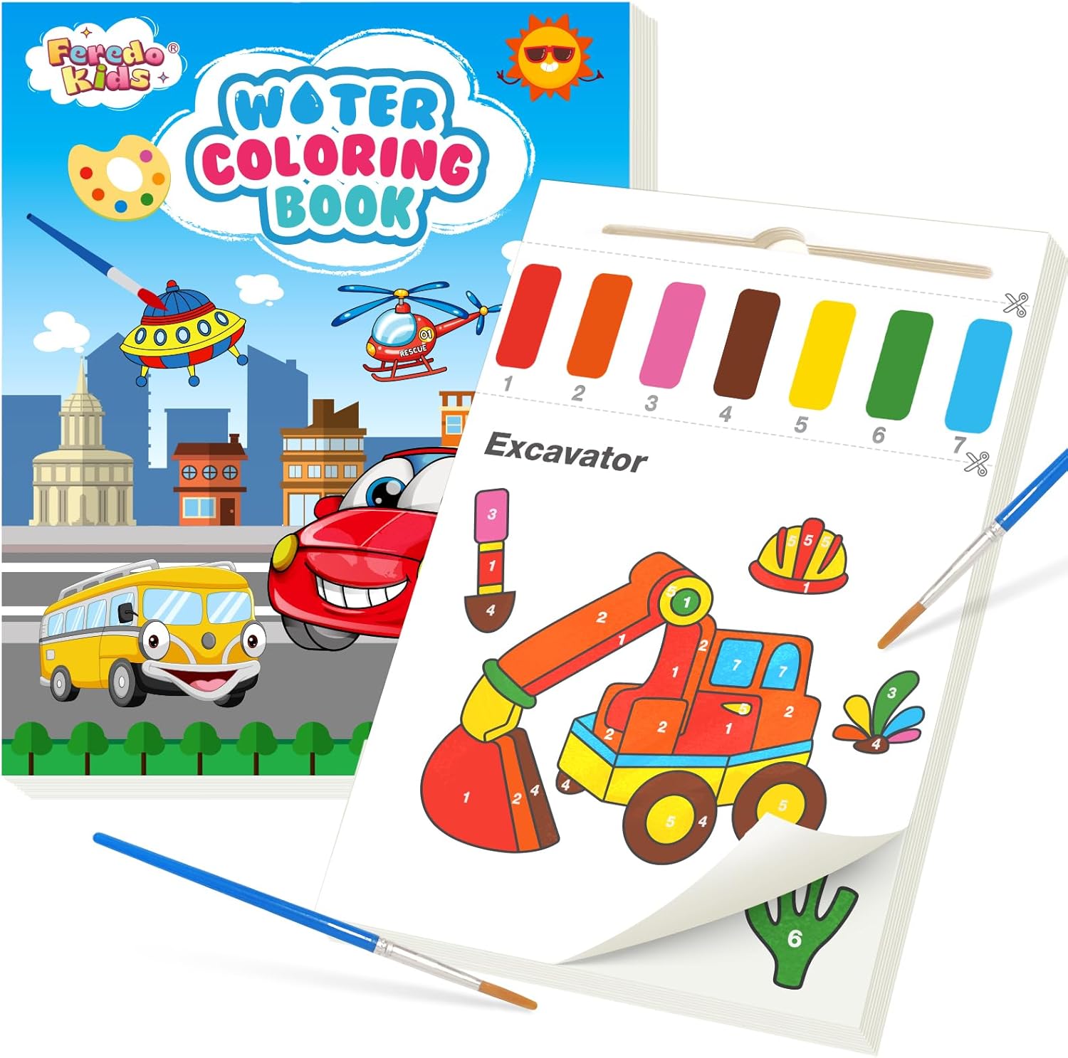 Paint with Water Coloring Books for Toddlers, Easter Basket Stuffers, Mess Free...