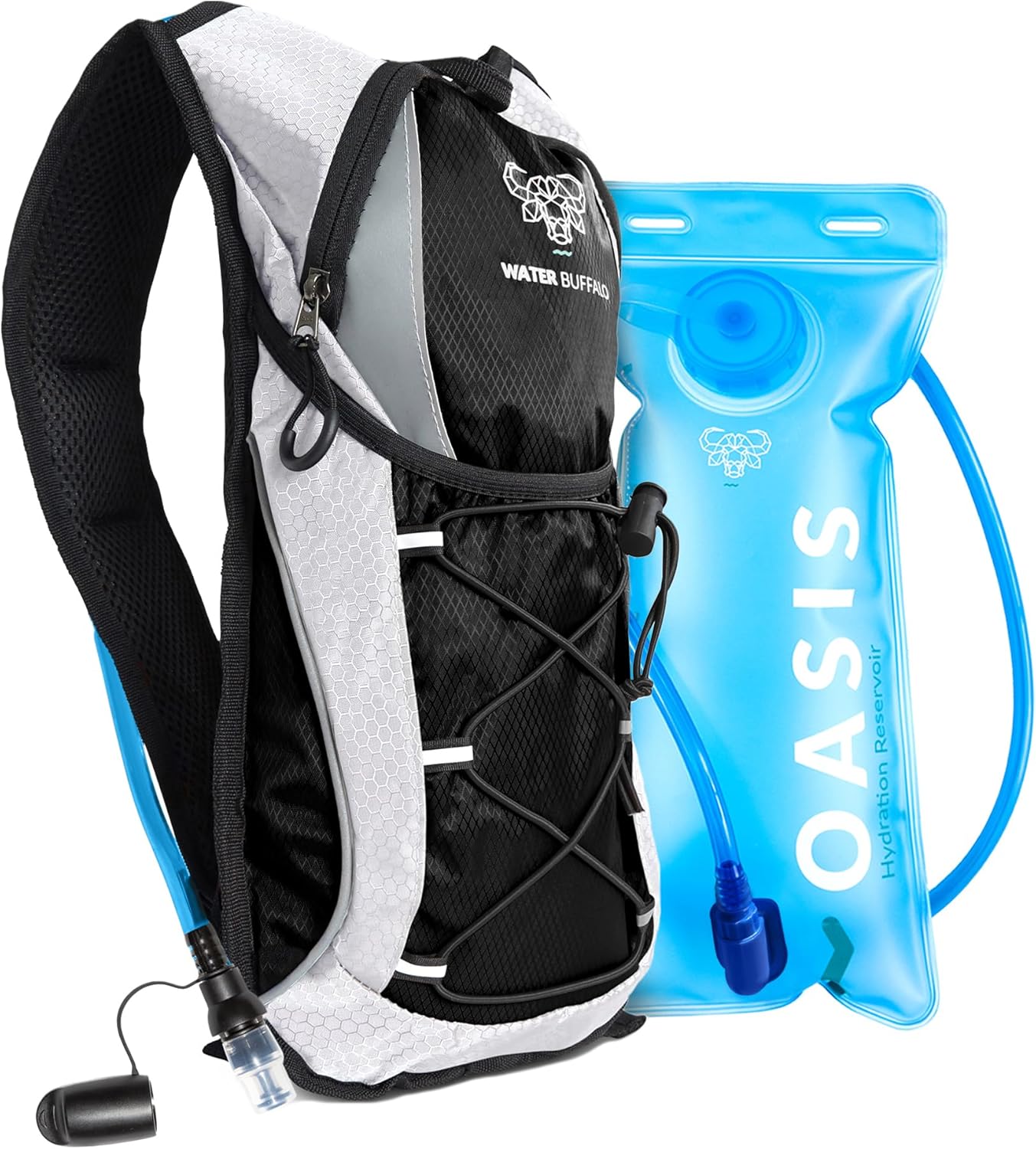 Water Buffalo Hydration Backpack - Lightweight Hydration Pack with 2L Water Blad...