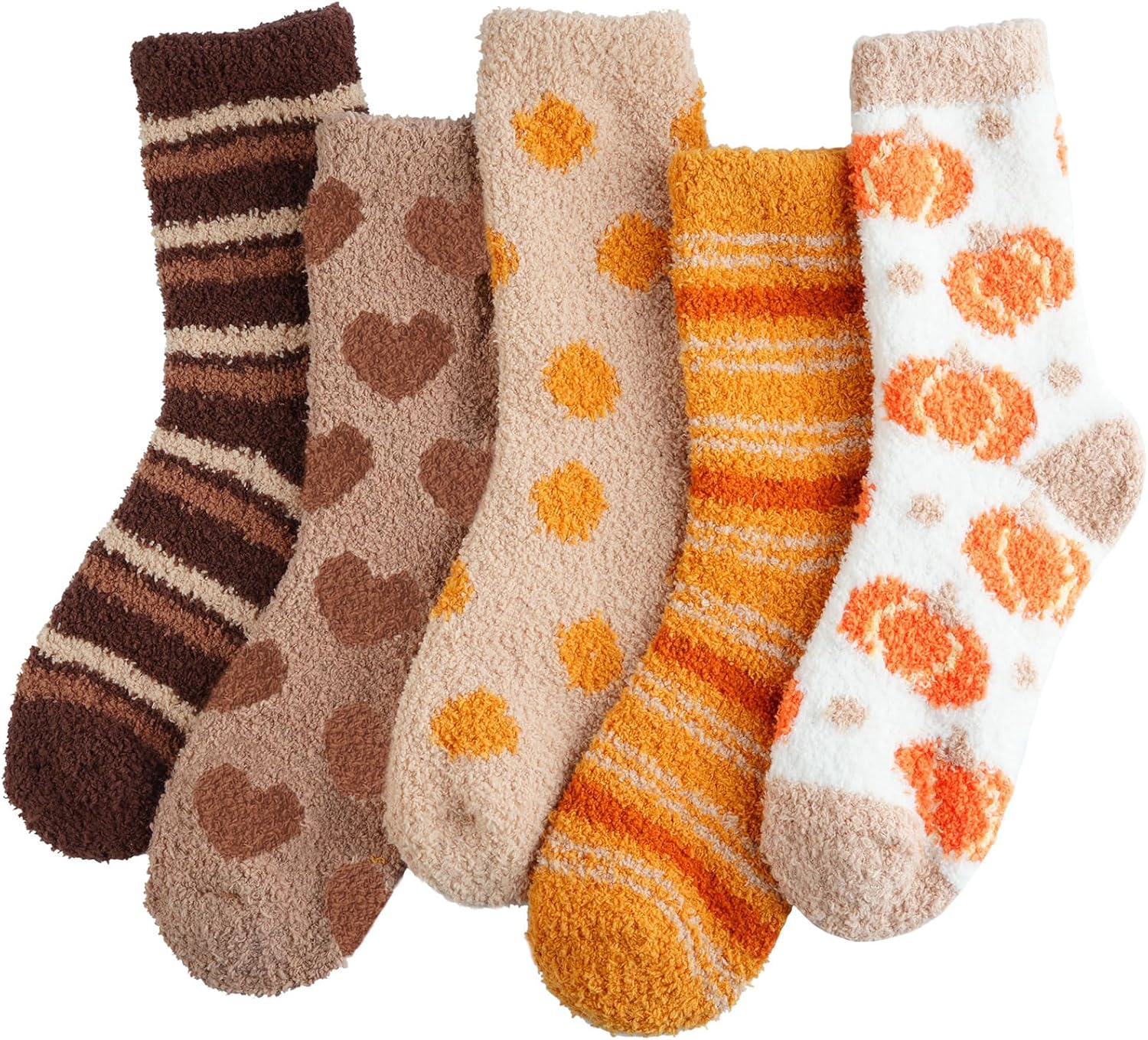 Fuzzy Socks for Women Fluffy Cozy Slipper Socks Fall Thanksgiving Gifts Christma...