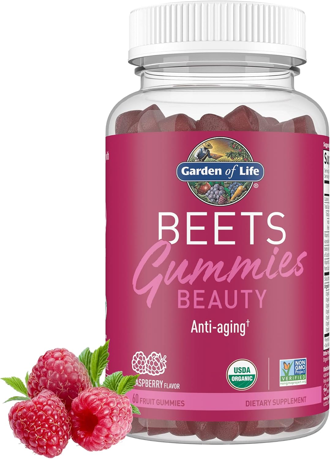 Garden of Life Organic Beet Root Gummies Made of Pectin with Antioxidants, Vitam...