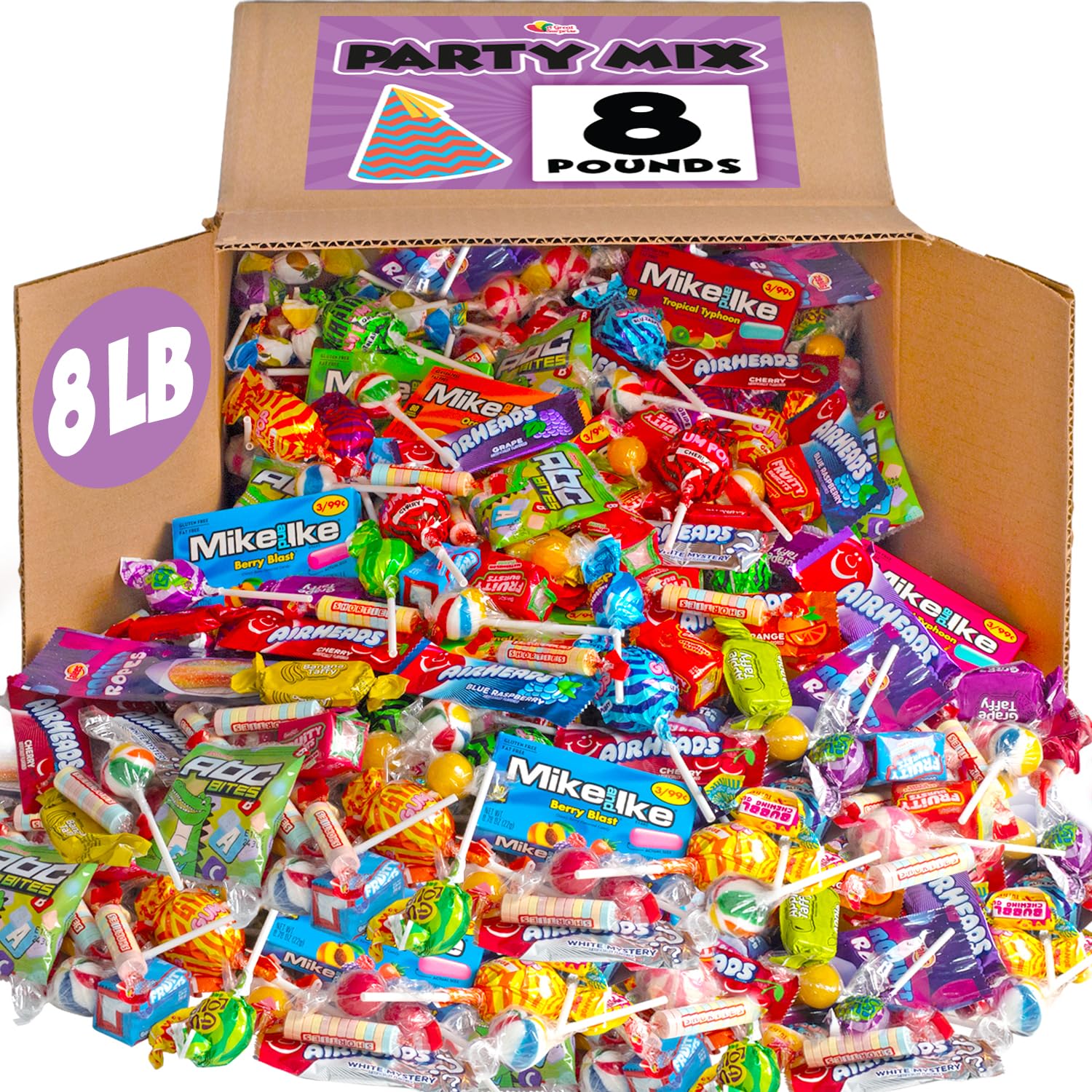 Big Bulk Candy - 8 Pounds - Individually Wrapped Candies - Big Bulk Candies - Pi...