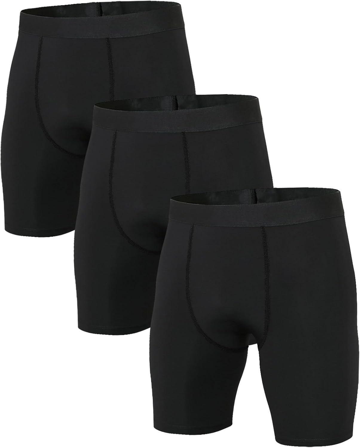 Niksa 1 or 3 Pack Mens Compression Shorts Gym Running Sports Underwear Base Laye...