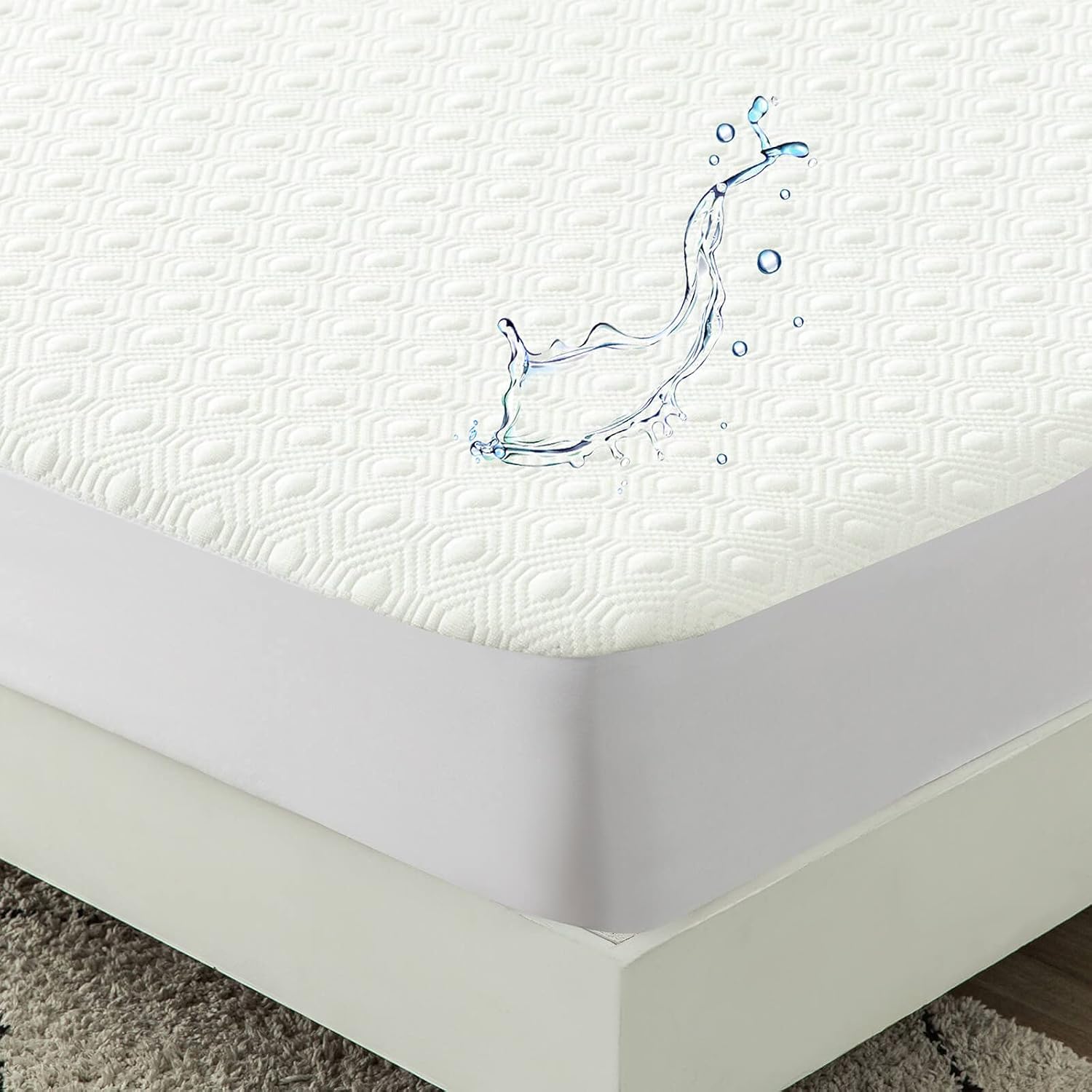 Waterproof Short Queen Mattress Protector for 60 x75 RV Queen Camper Bed Cooling...