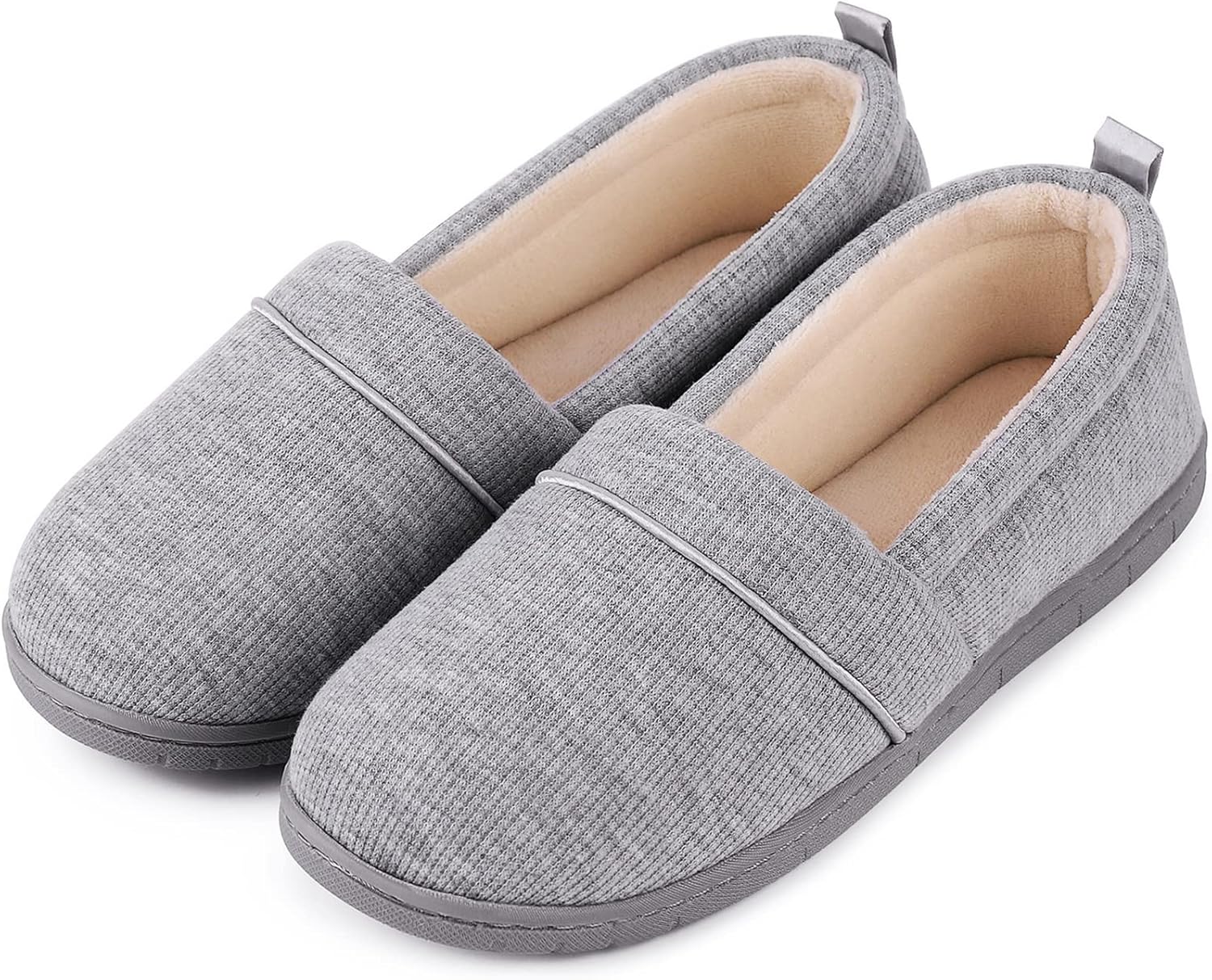 EverFoams Women's Memory Foam Comfort Knit House Shoes Light Weight Terry Cloth...