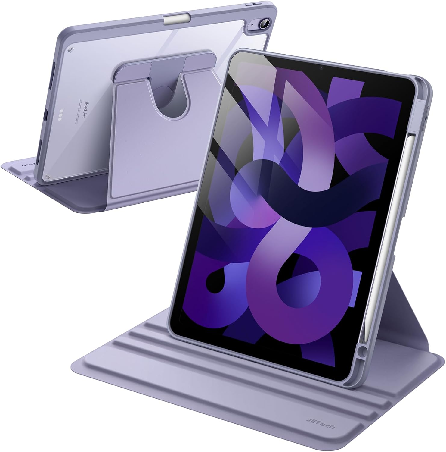 JETech Rotating Case for iPad Air 11-Inch M3/M2 (2025/2024), iPad Air 5/4 (2022/...