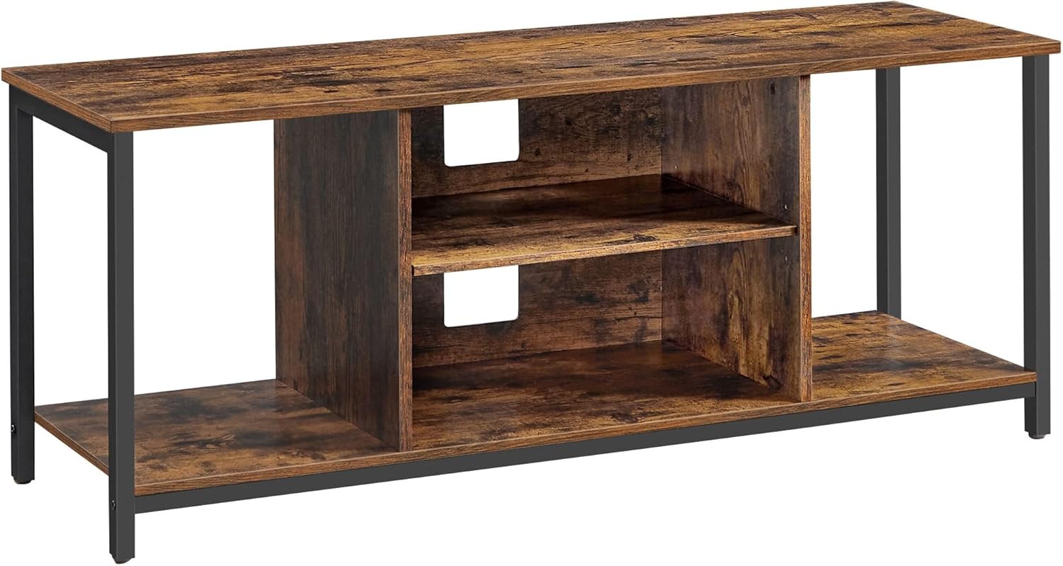 VASAGLE TV Stand for TV up to 60 inches, TV Cabinet with Open Shelves, TV Consol...
