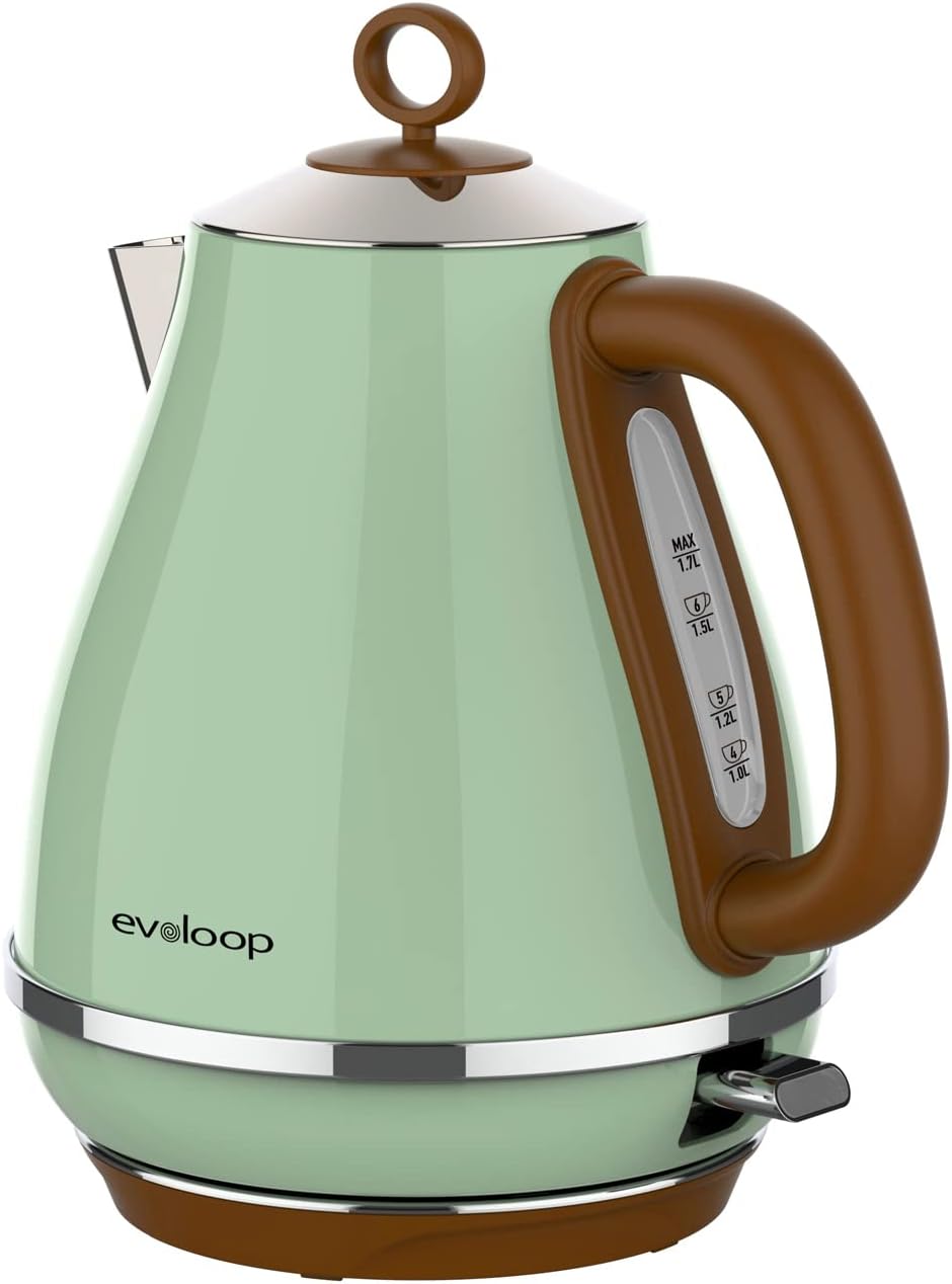 1.7L Electric Kettles, BPA Free Tea Kettle, Hot Water Boiler Heater, Stainless S...
