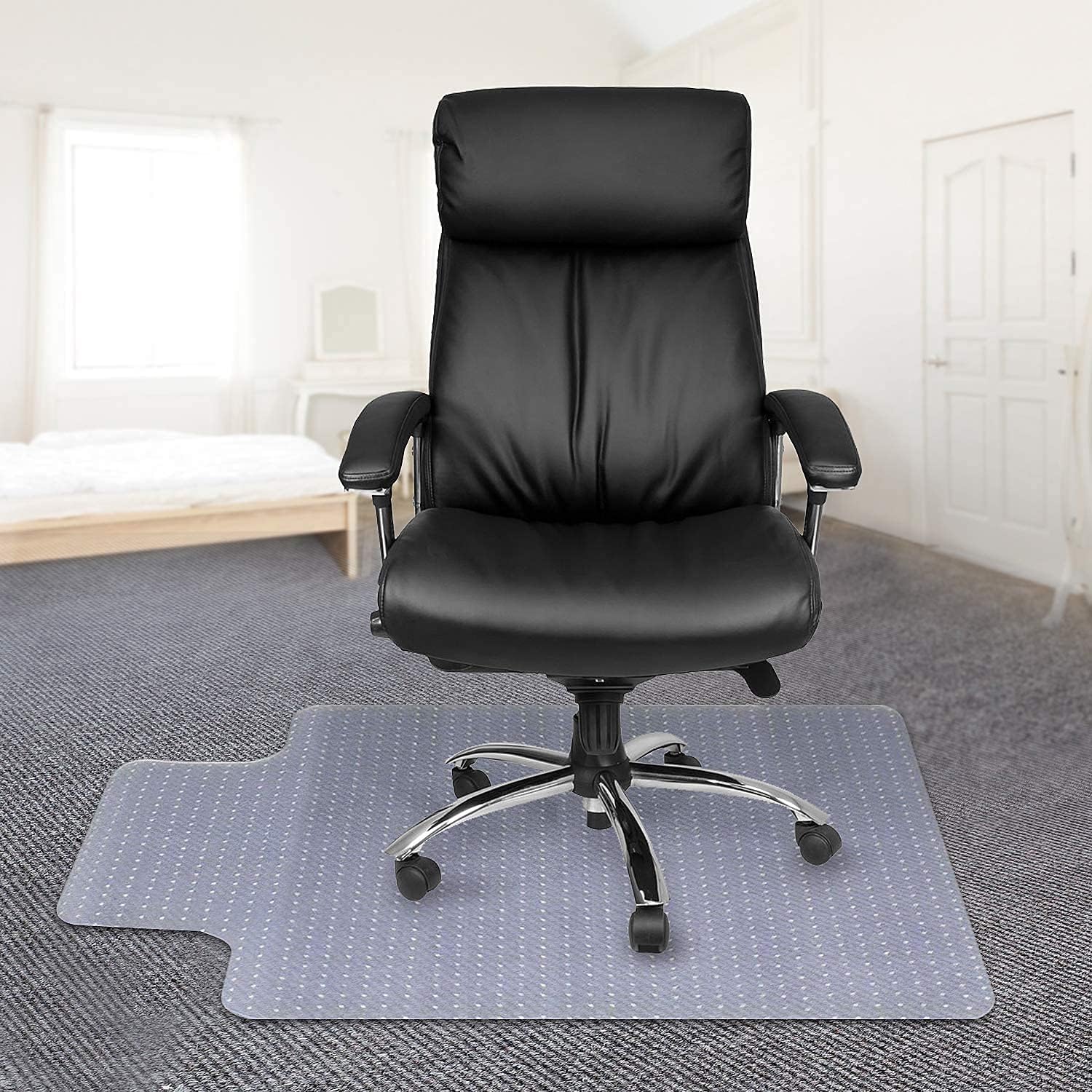 Kuyal Office Chair Mat for Carpets,Transparent Thick and Sturdy Highly Premium Q...