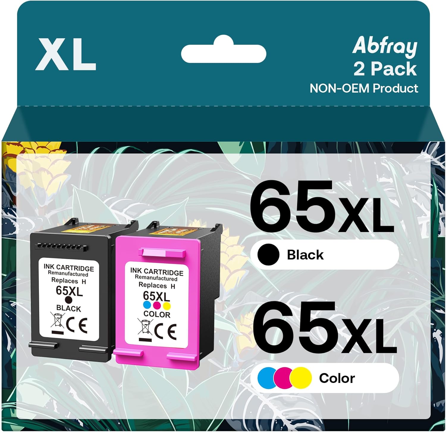 Remanufactured Ink Cartridge Replacement for HP Ink 65XL Compatible with OfficeJ...