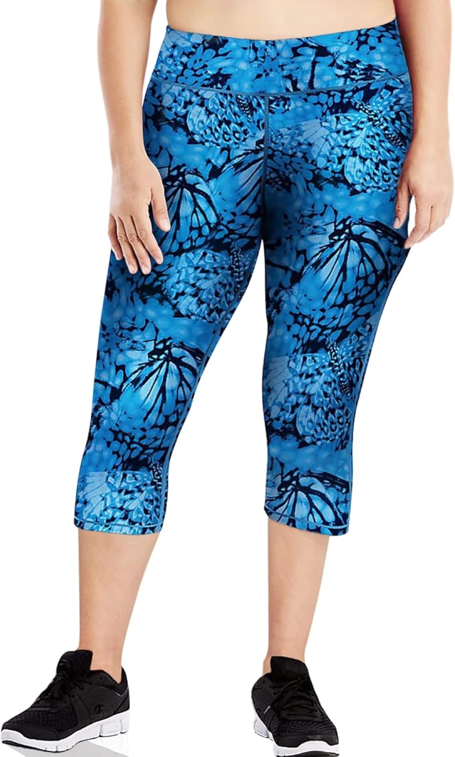 Just My Size Women's Active Capri 20" Leggings Wingspan Odyssey 3X