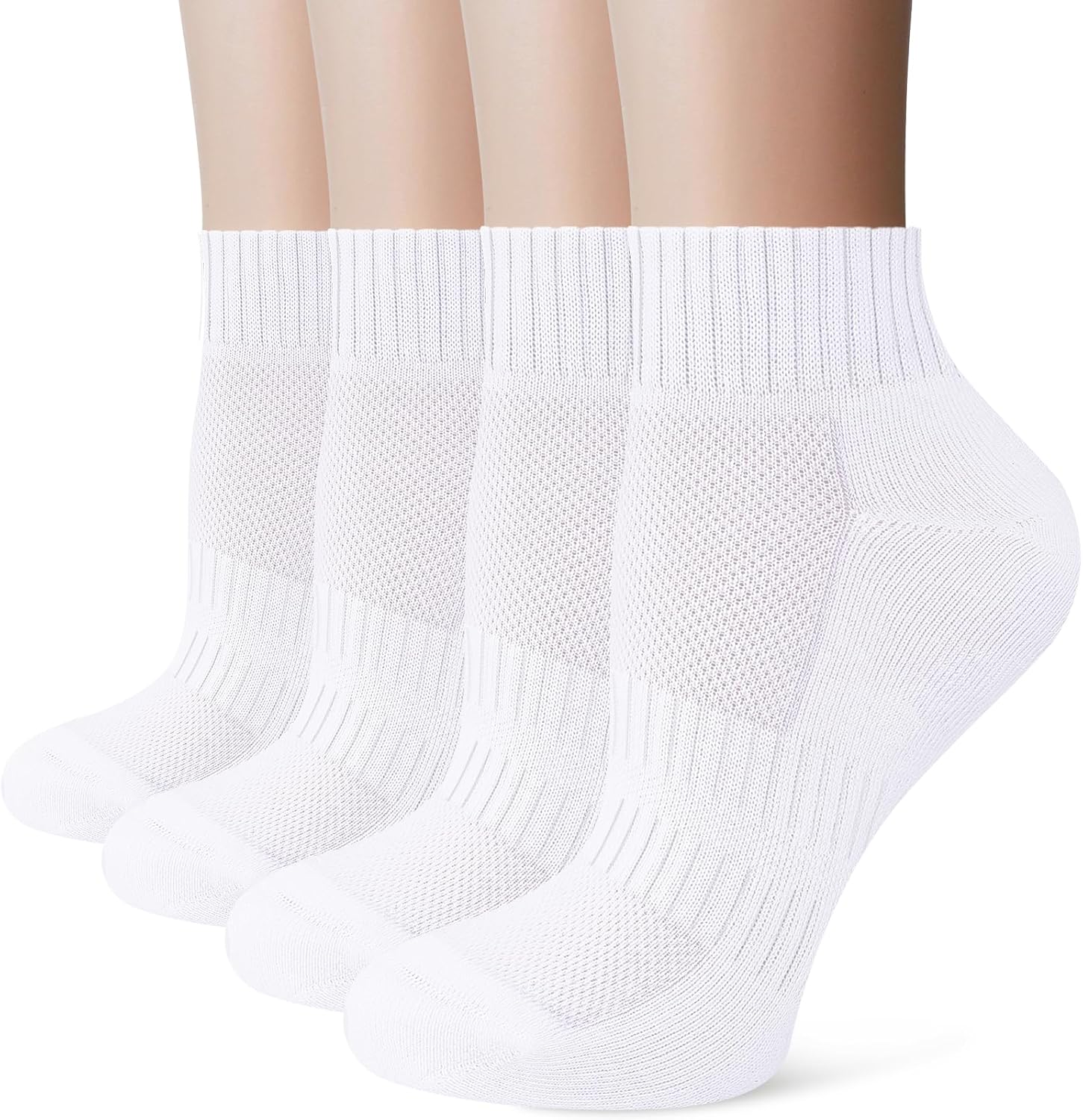 Stoeury Trainer Ankle Socks Women, Cushioned Quarter Running Socks, Anti Blister...