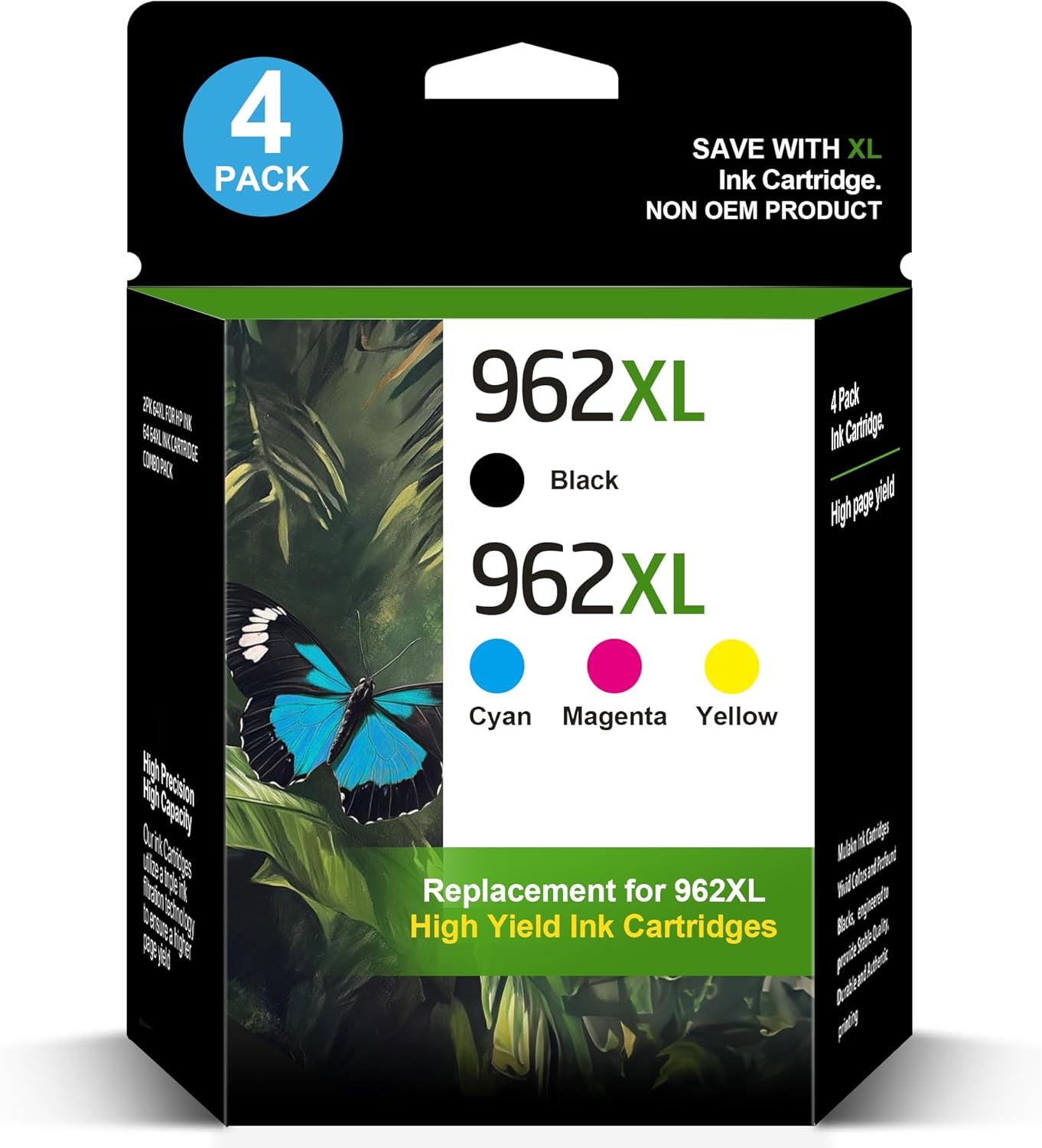 962XL 962 XL Ink Cartridges Combo Pack for OfficeJet Pro 8015 Printer 962 962 XL...