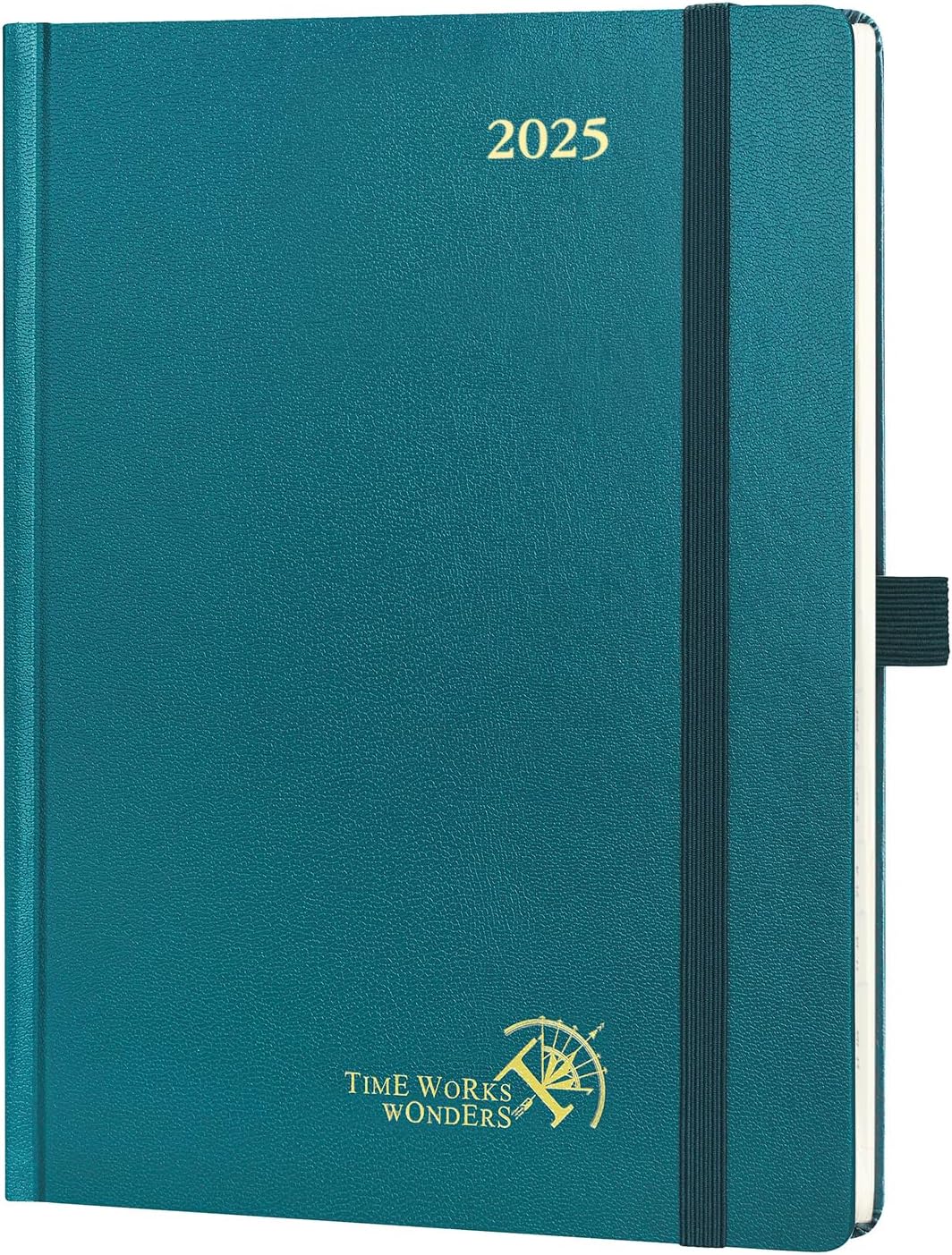 POPRUN A5 Diary 2025 Week to View (22x16.5 cm) Hardback Appointment Diary Vertic...