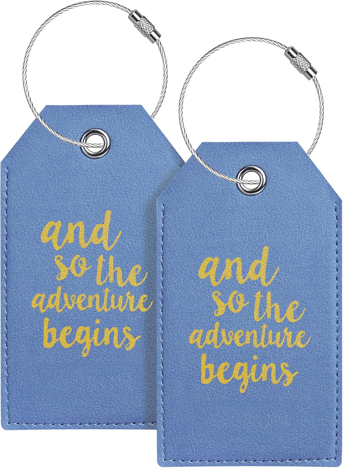 Luggage Tag & Initial Baggage Tags for Suitcases Leather Bag Tags for Backpacks...