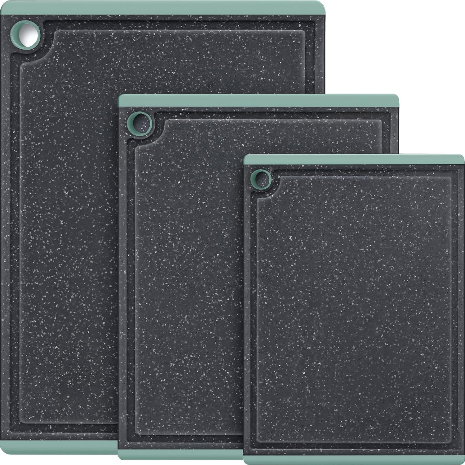 Plastic Cutting Boards for Kitchen, 3-Piece Large Cutting Board Set Dishwasher S...