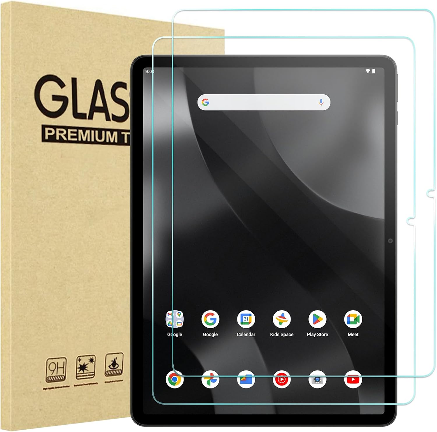 ProCase 2 Pack Screen Protector for onn. 11" Tablet Pro 2024, Tempered Glass Fil...