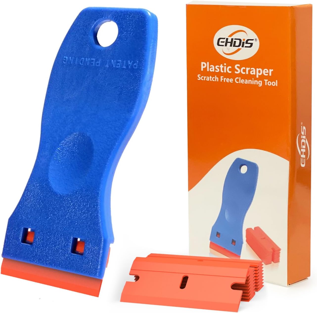 EHDIS 1.5" Plastic Razor Scraper with 10pcs Double...