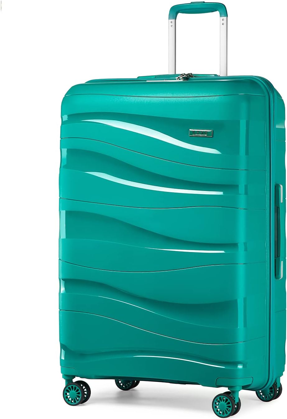Kono Medium Check in Luggage 24 inch Lightweight Polypropylene Hard Shell Suitca...