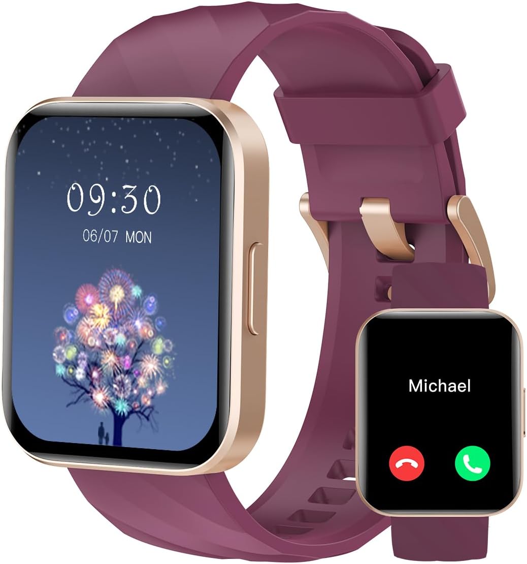 RUIMEN Smart Watches for Women Men (Answer/Make Calls) Compatible with iPhone/An...