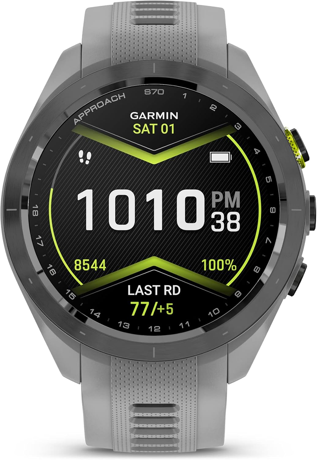 Garmin Approach S70, 42mm, Premium GPS Golf Watch, Powder Gray 42 MM Powder Gray